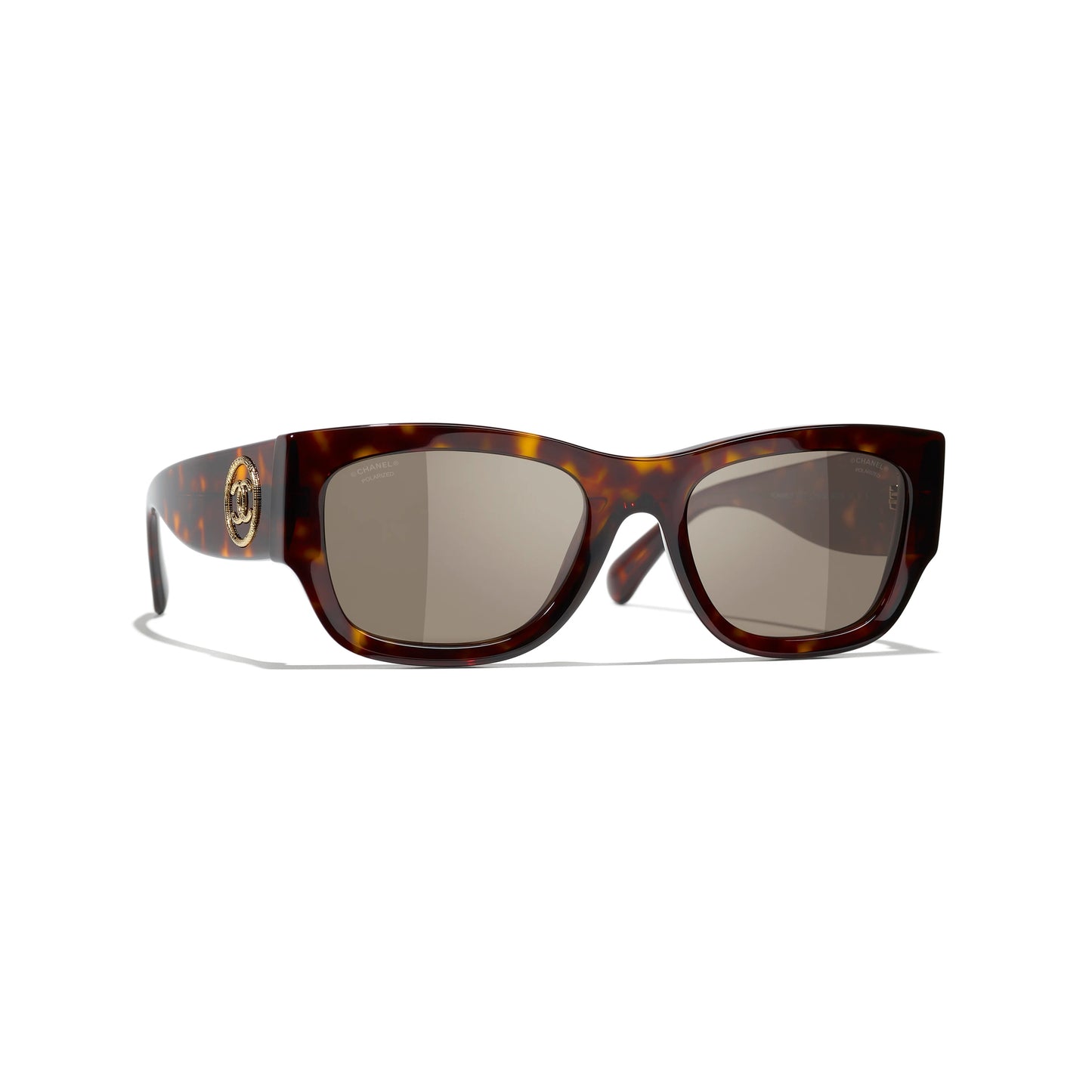 Chanel Tortoise Rectangle Sunglasses Bag