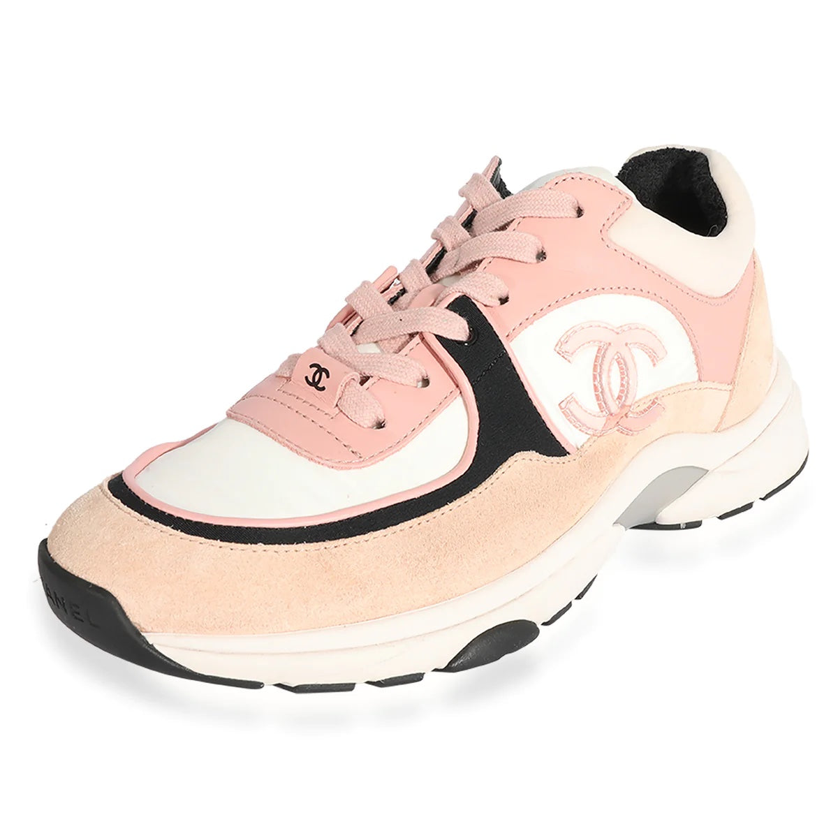 Chanel CC Mixed Fabric Sneakers for Women