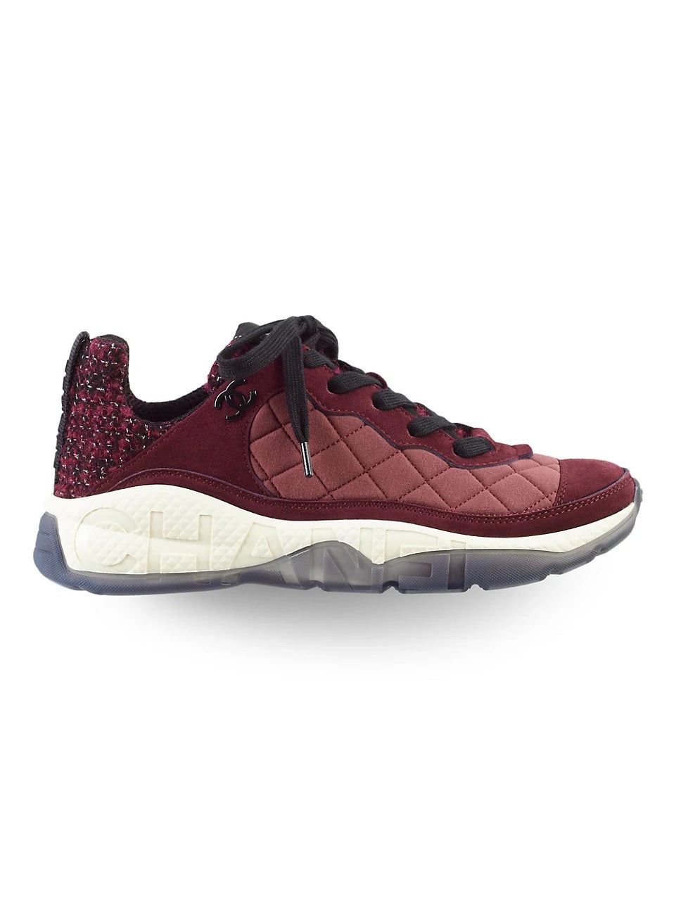 Chanel Suede Calfskin Tweed CC Sneakers for Women