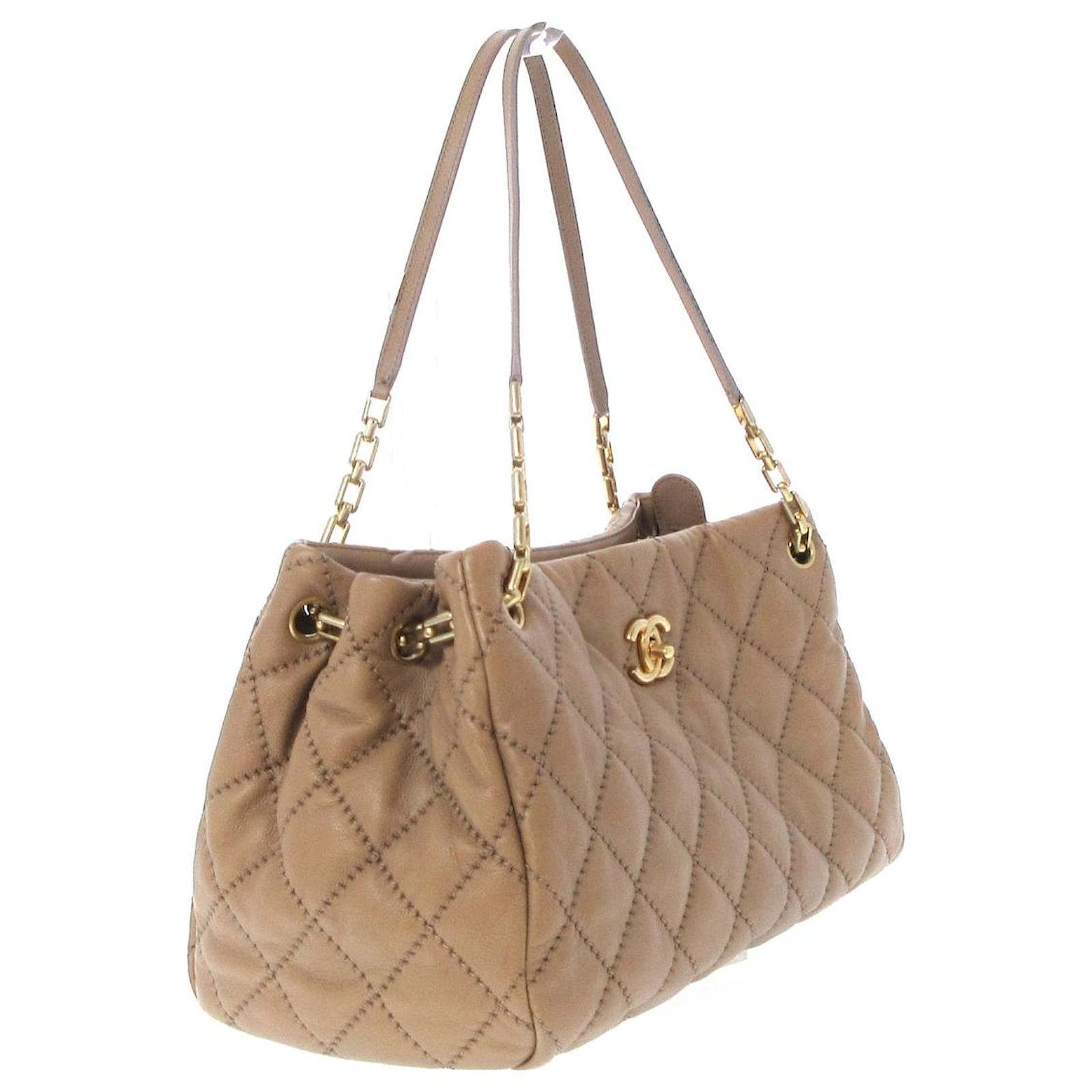 Chanel CC WILD STITCH CALFSKIN Leather Tote Bag