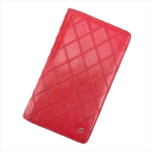 Chanel Wild Stitch Learher Bi Fold Wallet