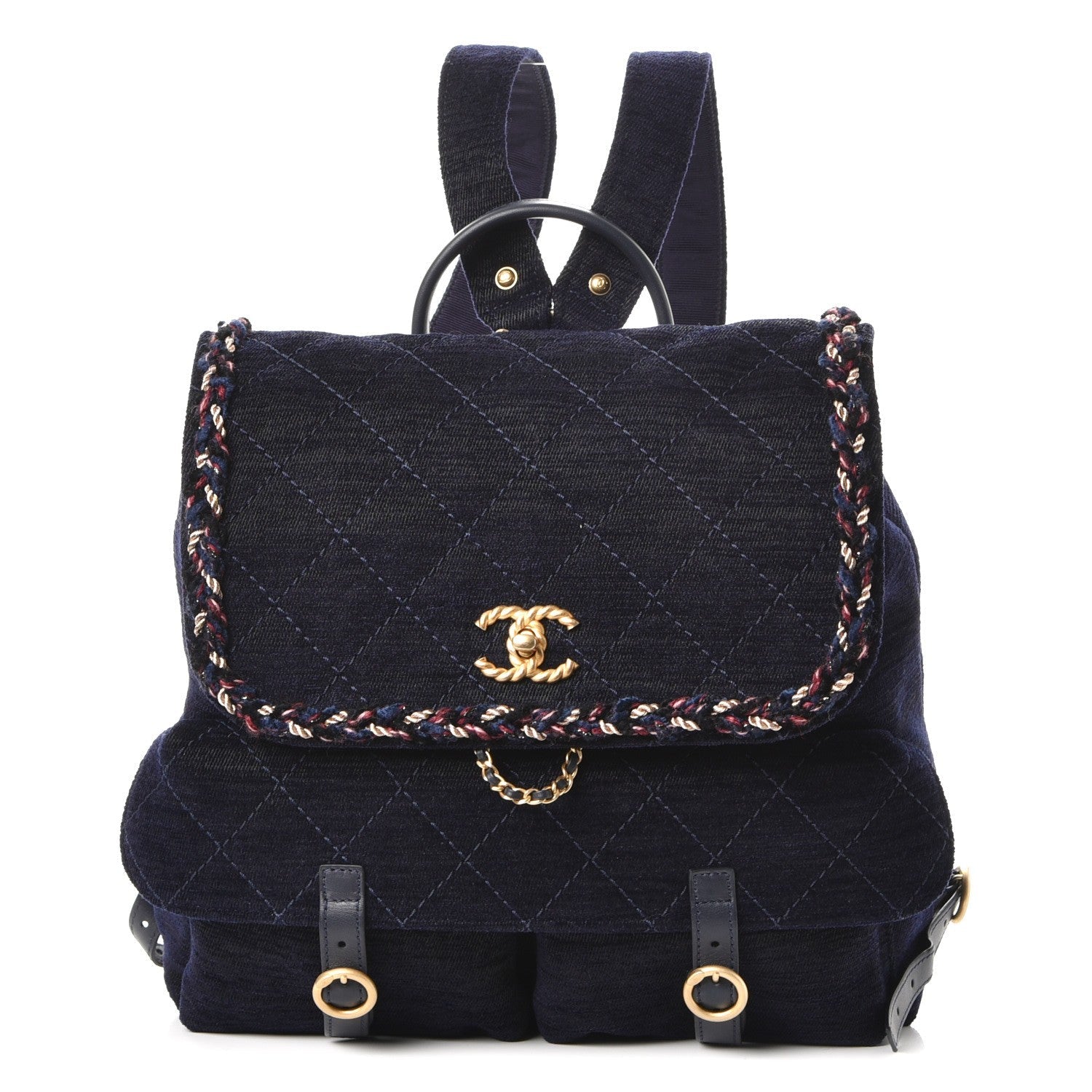 Chanel RUE CAMBON WOOL VELVET PARISIAN STROLL Backpack