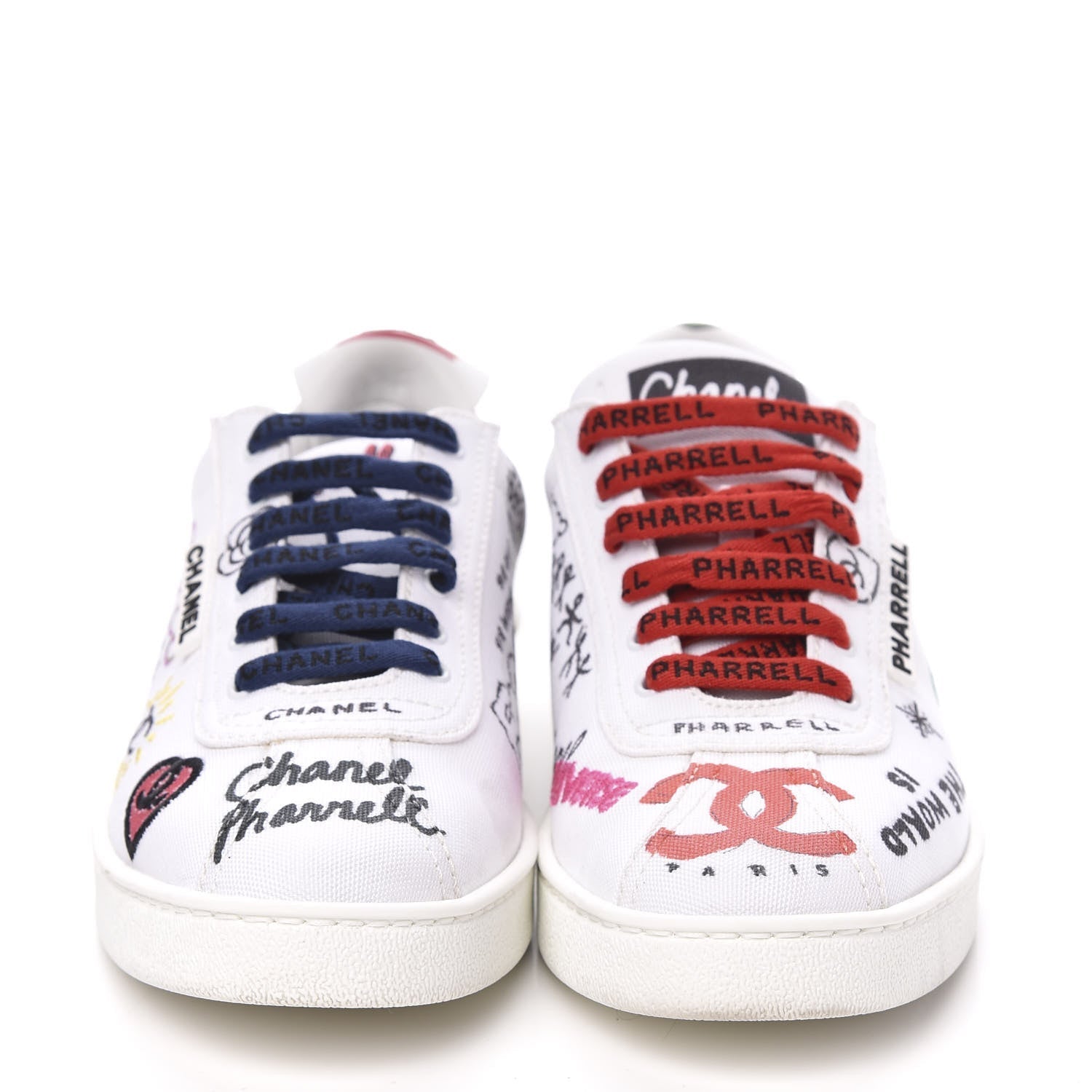 Chanel X Pharrell Limited Edition Graffiti Sneakers for Women