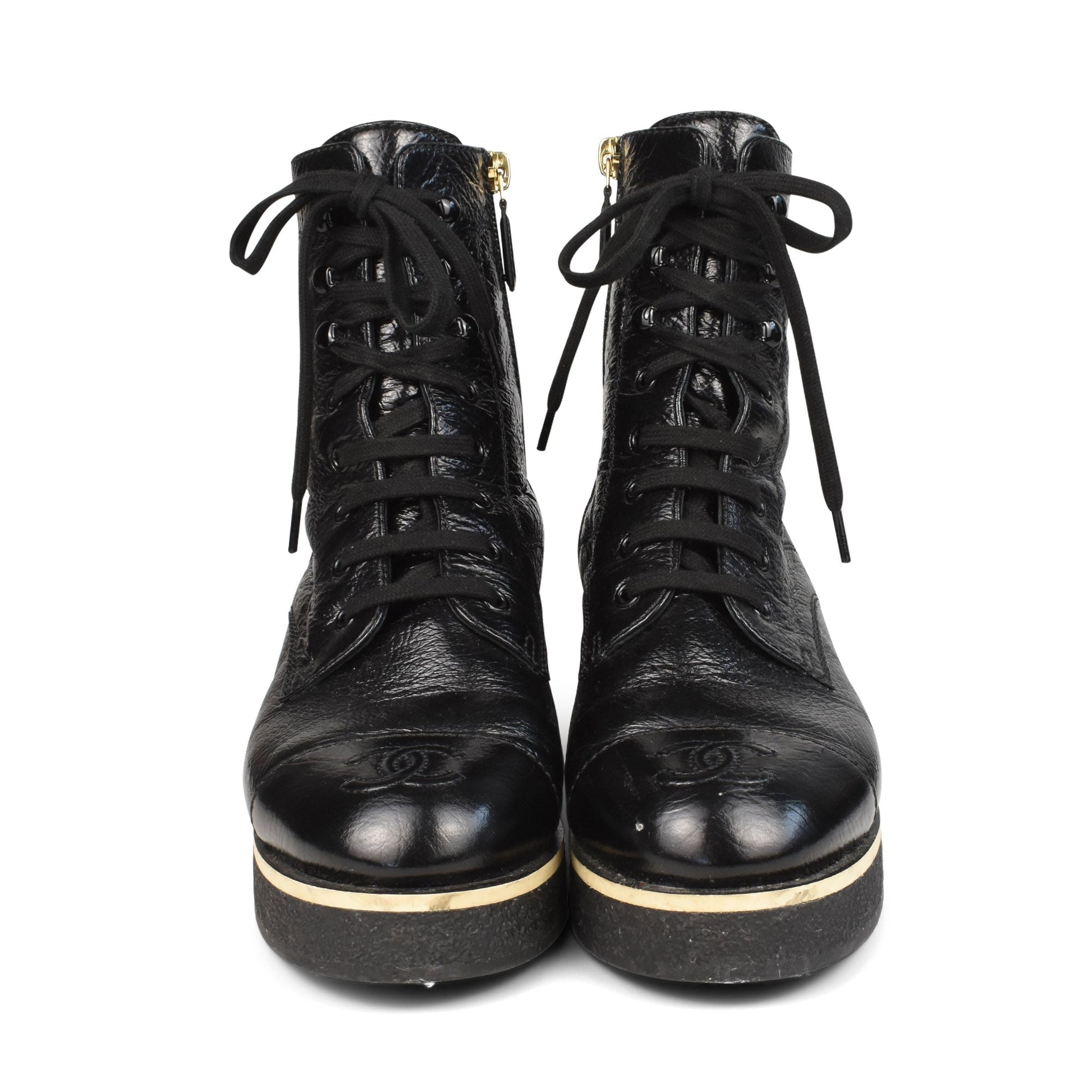 Chanel Combat Boots - Women'S 37