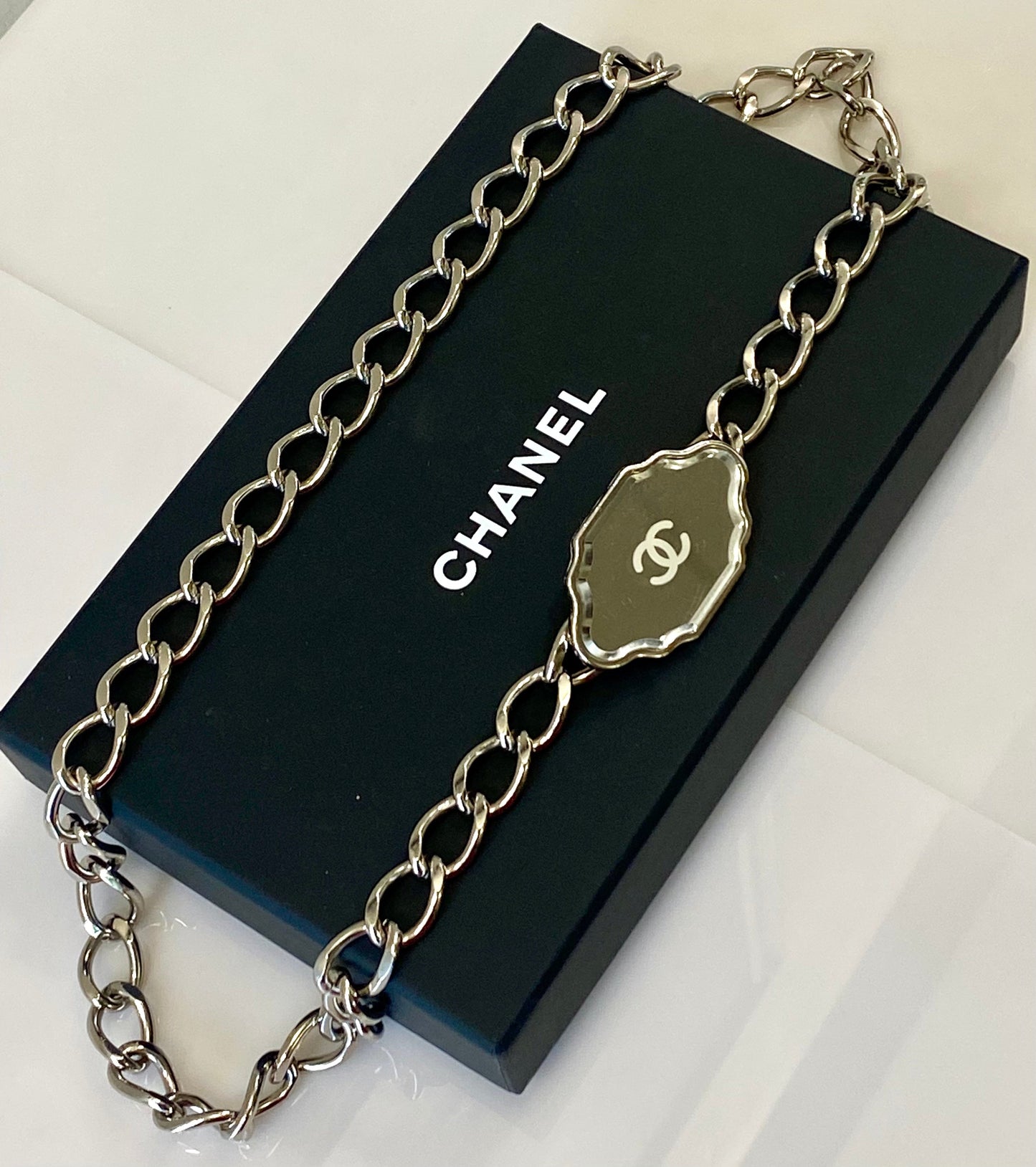 Chanel Cc Metal Chain Belt Bag