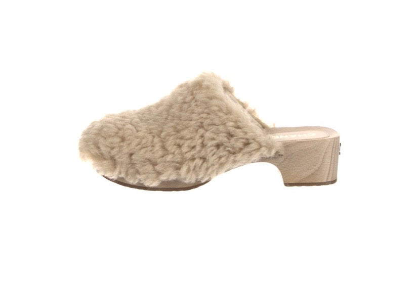 Chanel 2022 Shearling Mules for Women