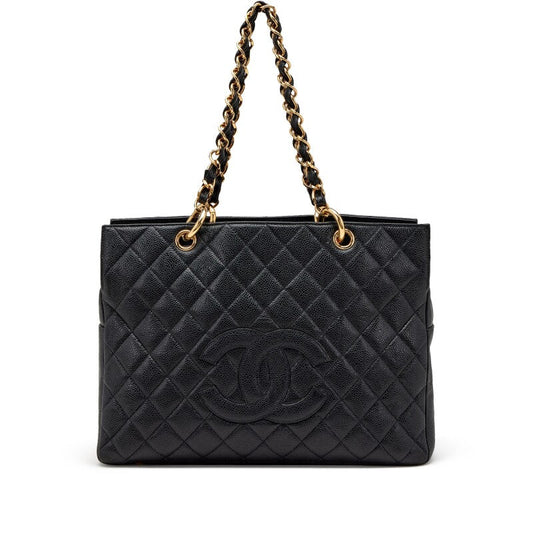 Chanel CAVIAR QUILTED GRAND SHOPPING Tote Bag