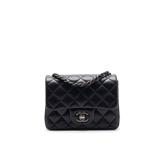 Chanel Quilted Lambskin Square Mini Black