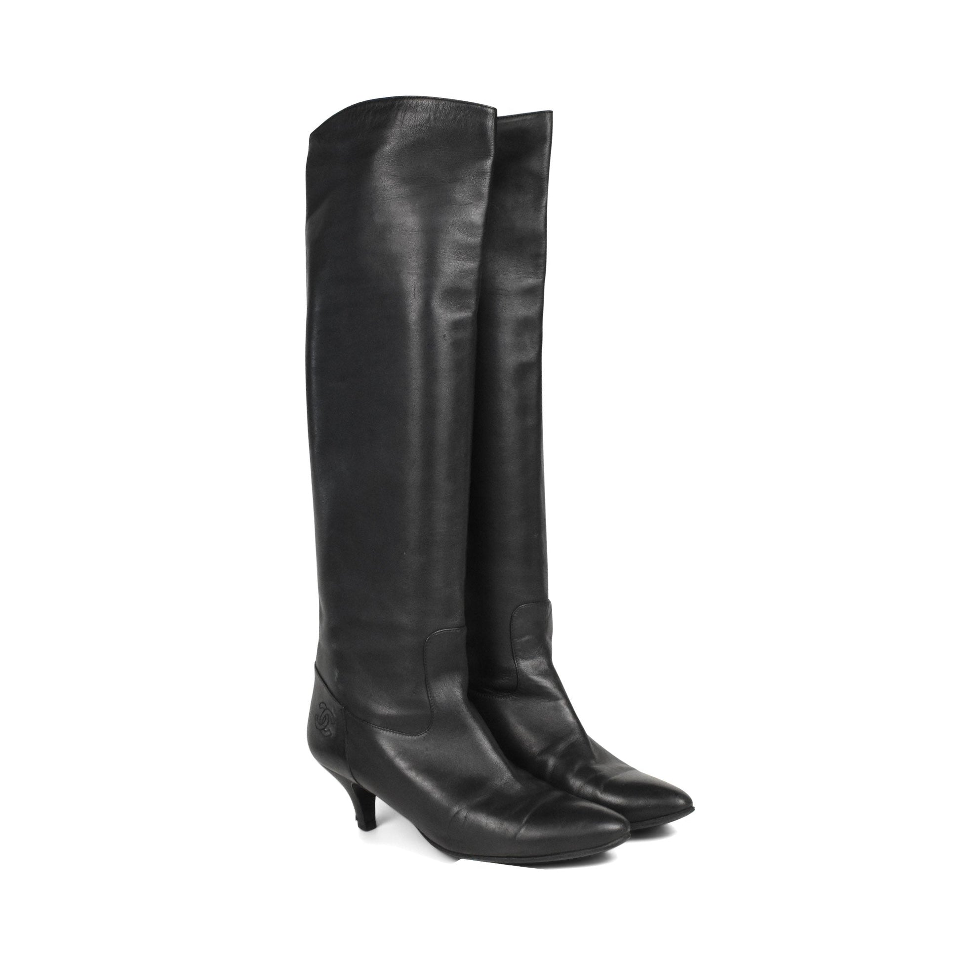 Chanel Knee High Boots Women's
