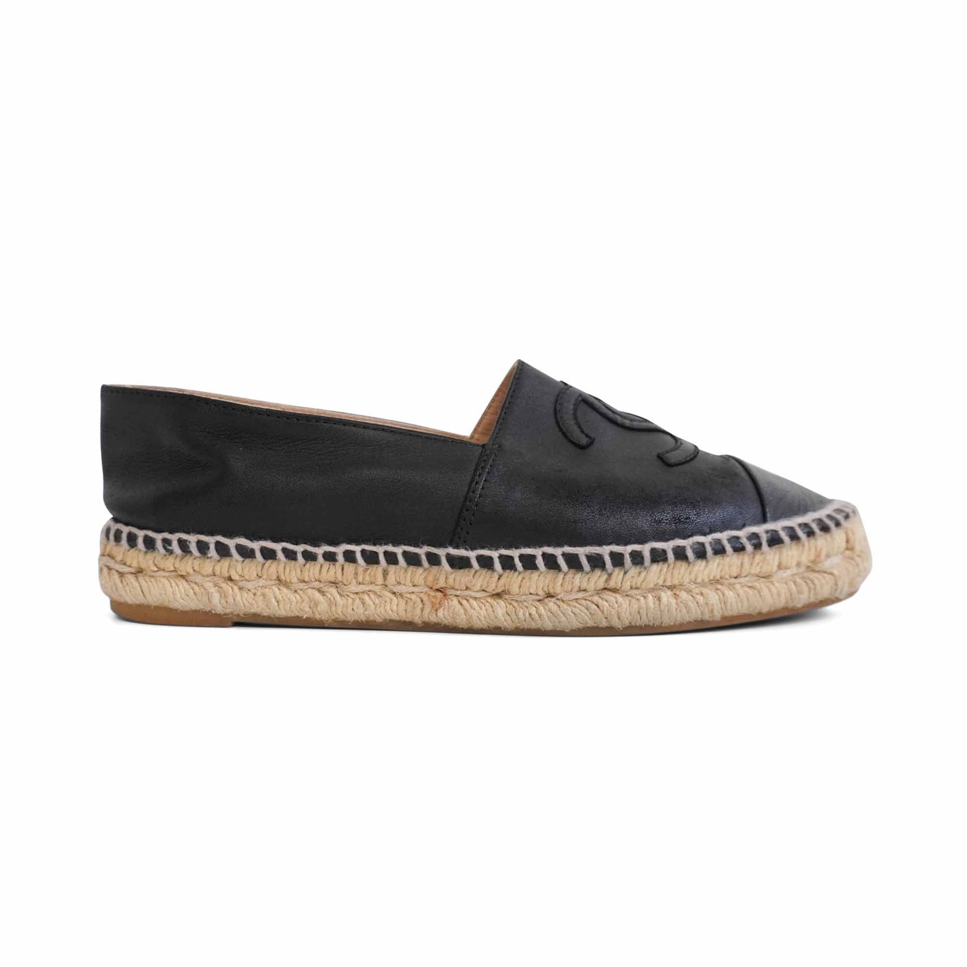 Chanel Leather Espadrilles Women's 37 Women Shoes
