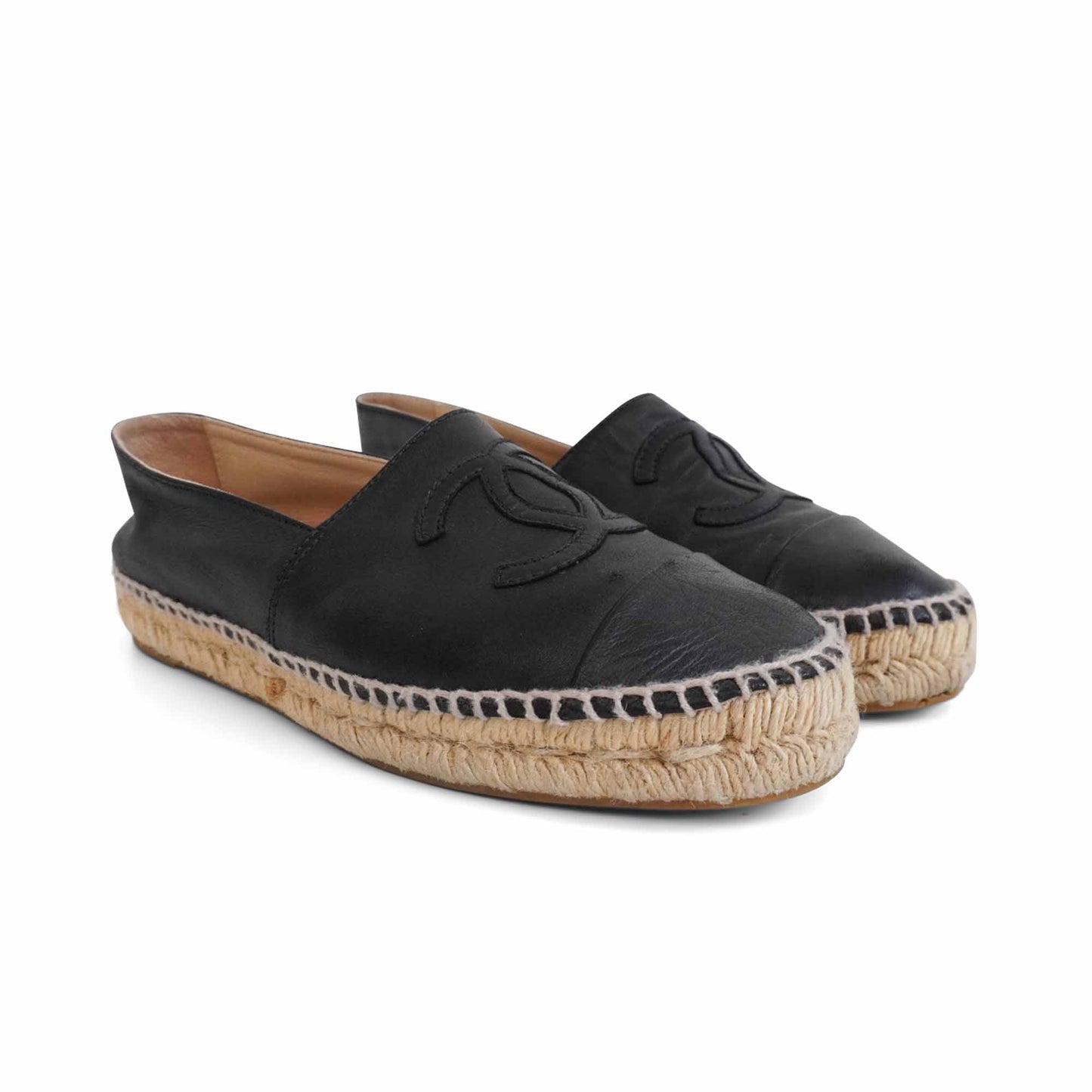 Chanel Leather Espadrilles Women's 37 Women Shoes