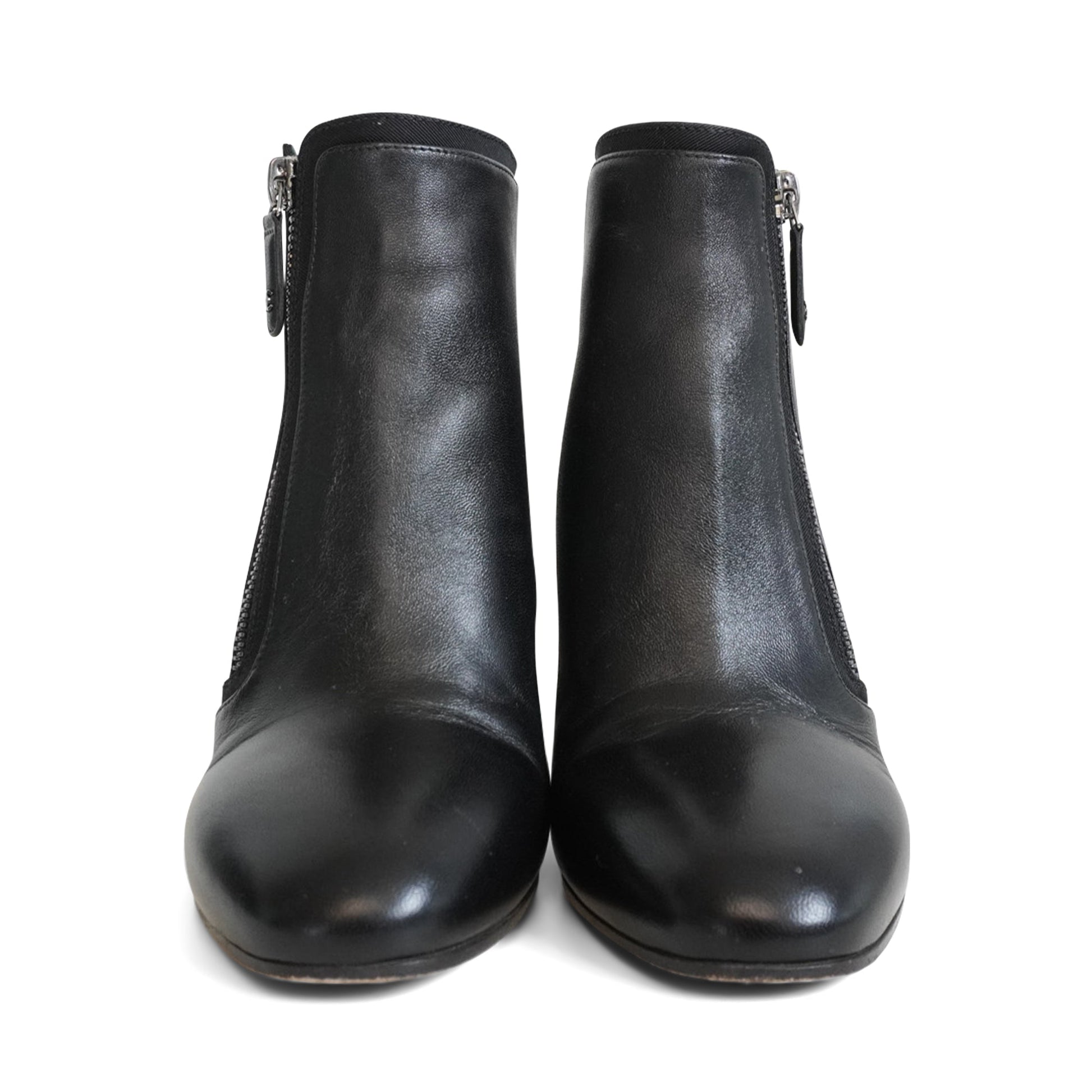Chanel Quilted Ankle Boots Women's 36.5