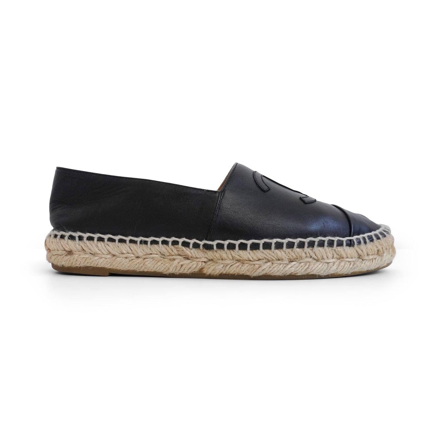 Chanel Black Espadrilles Women's 37 Women Shoes