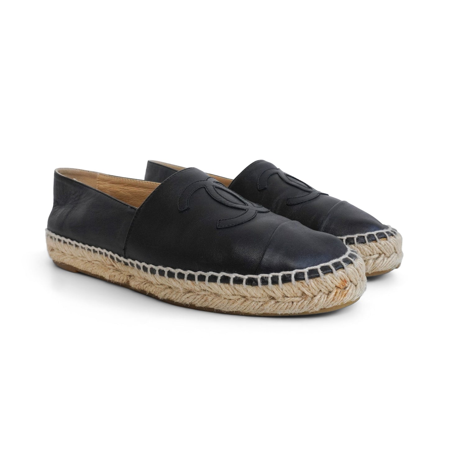 Chanel Black Espadrilles Women's 37 Women Shoes