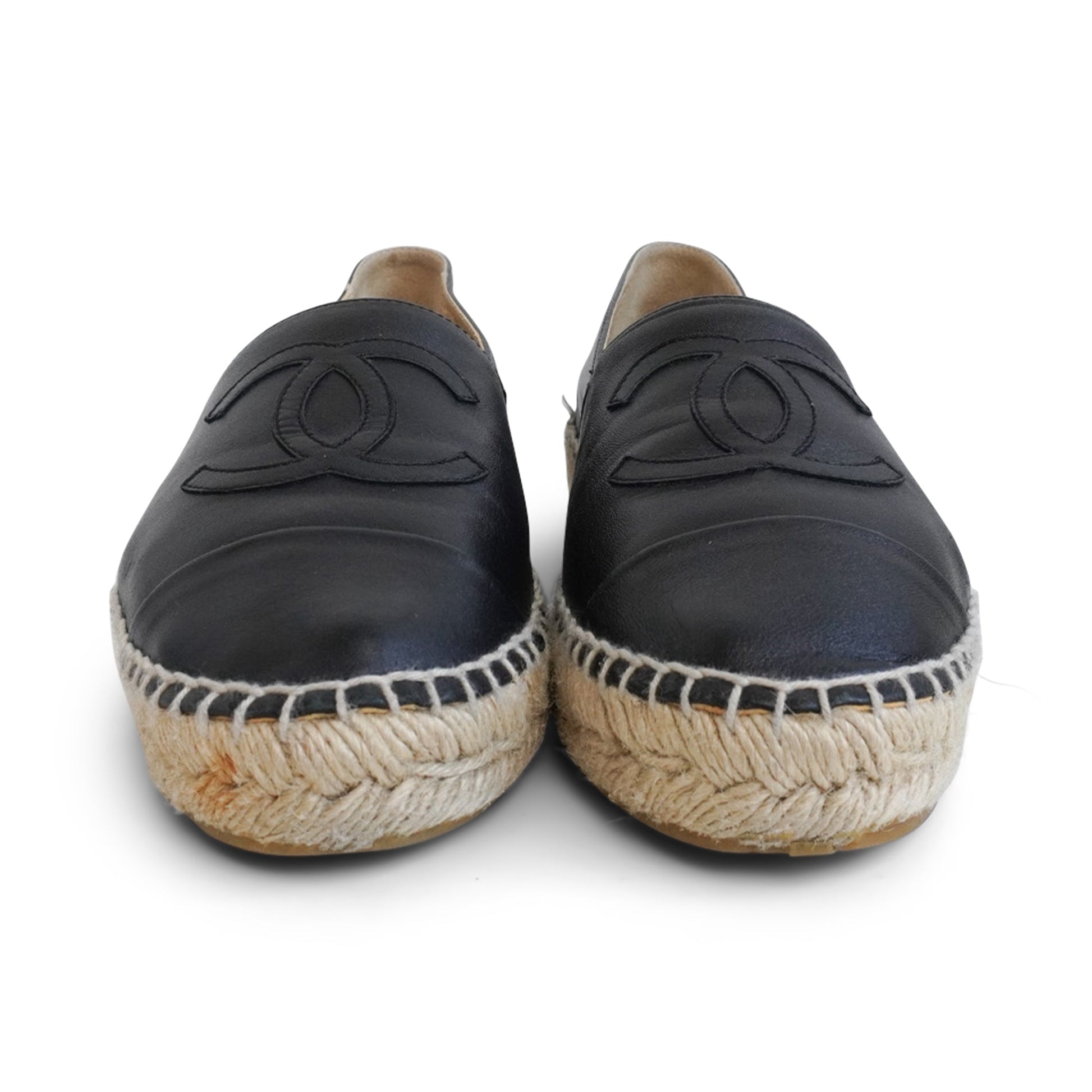 Chanel Black Espadrilles Women's 37 Women Shoes