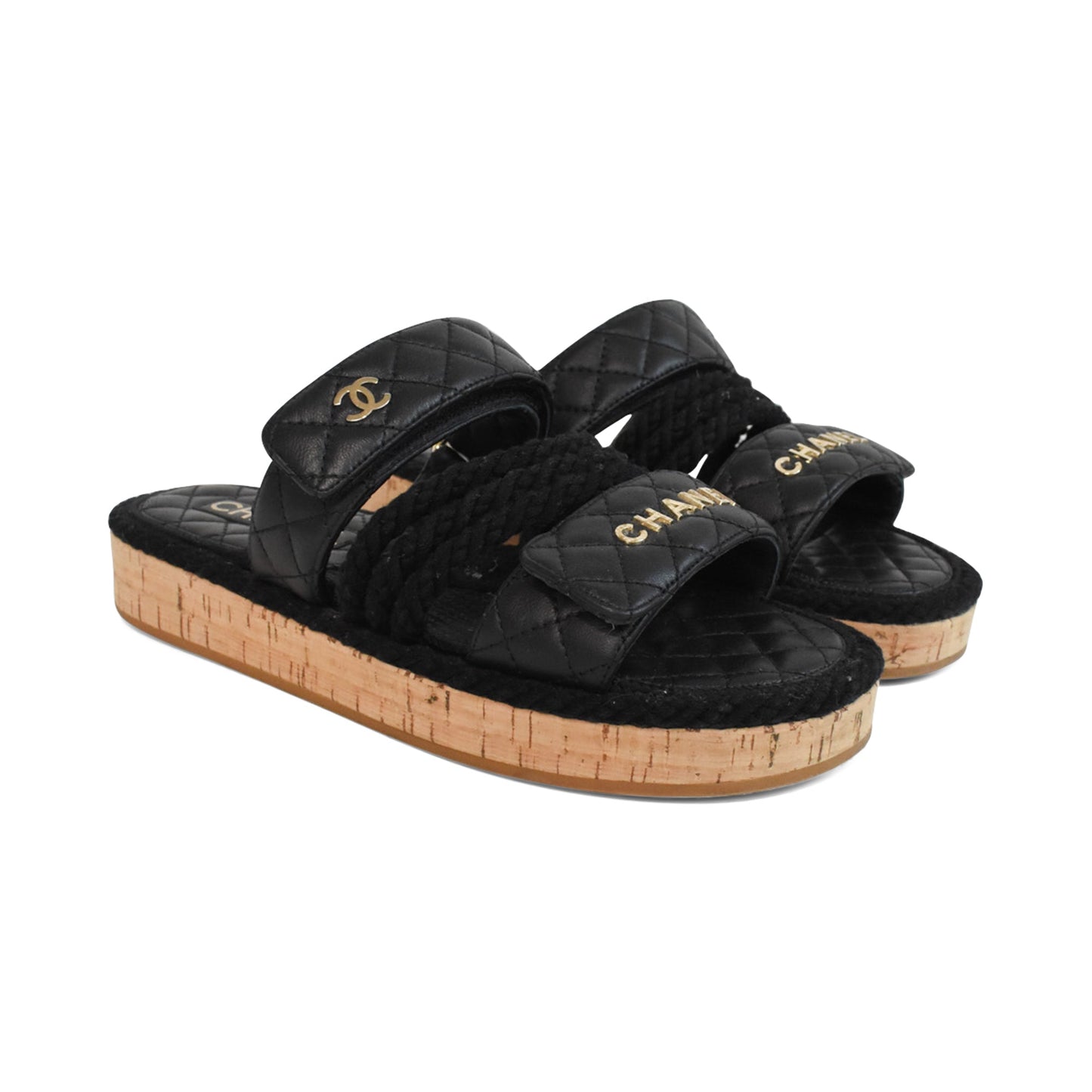 Chanel Quilted Sandals Women's