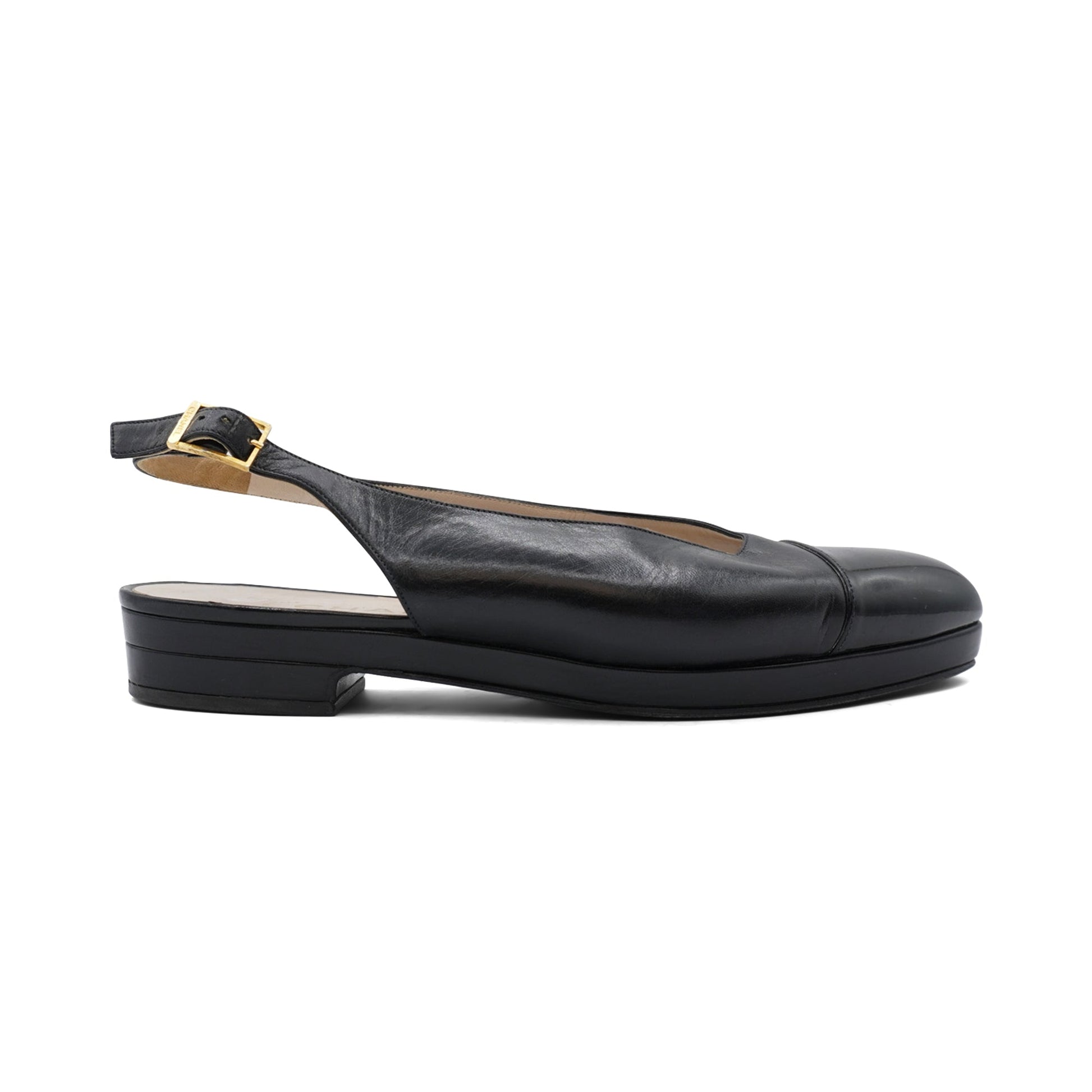 Chanel Slingback Flats - Women'S 37.5 Women Shoes