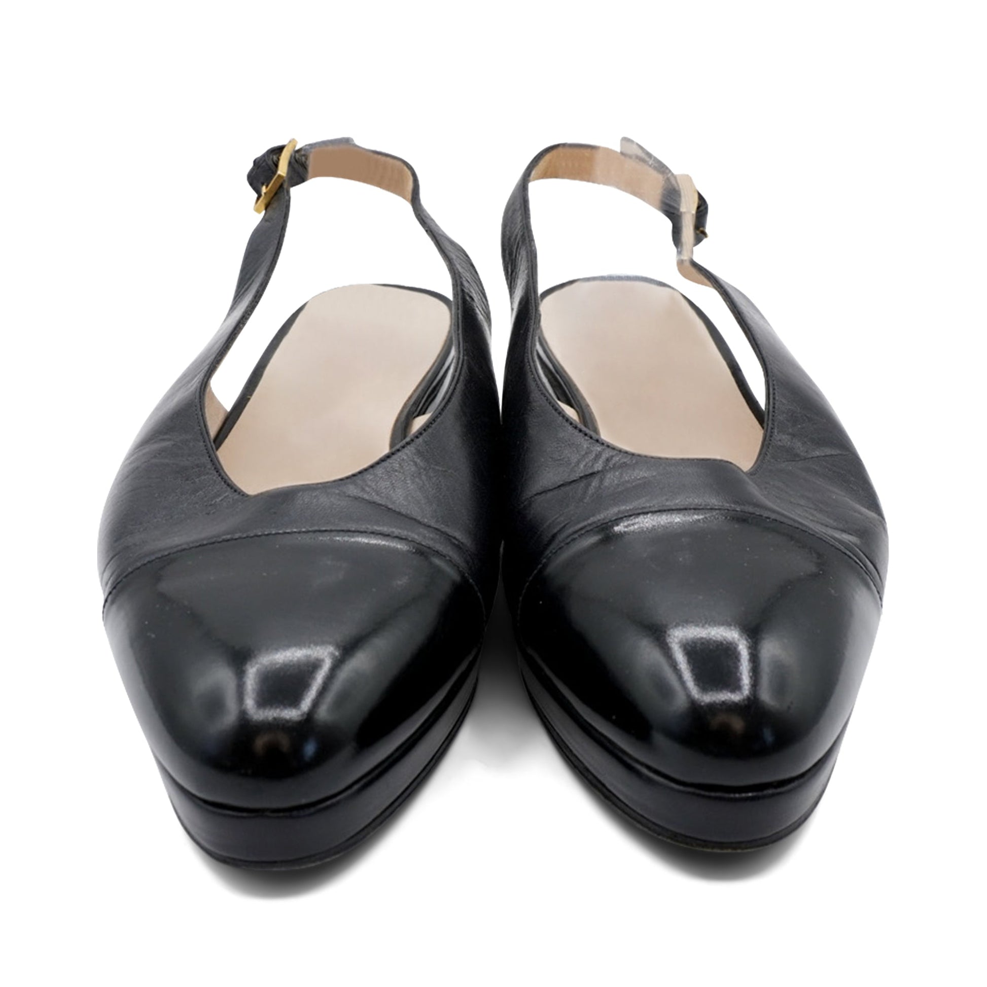 Chanel Slingback Flats - Women'S 37.5 Women Shoes
