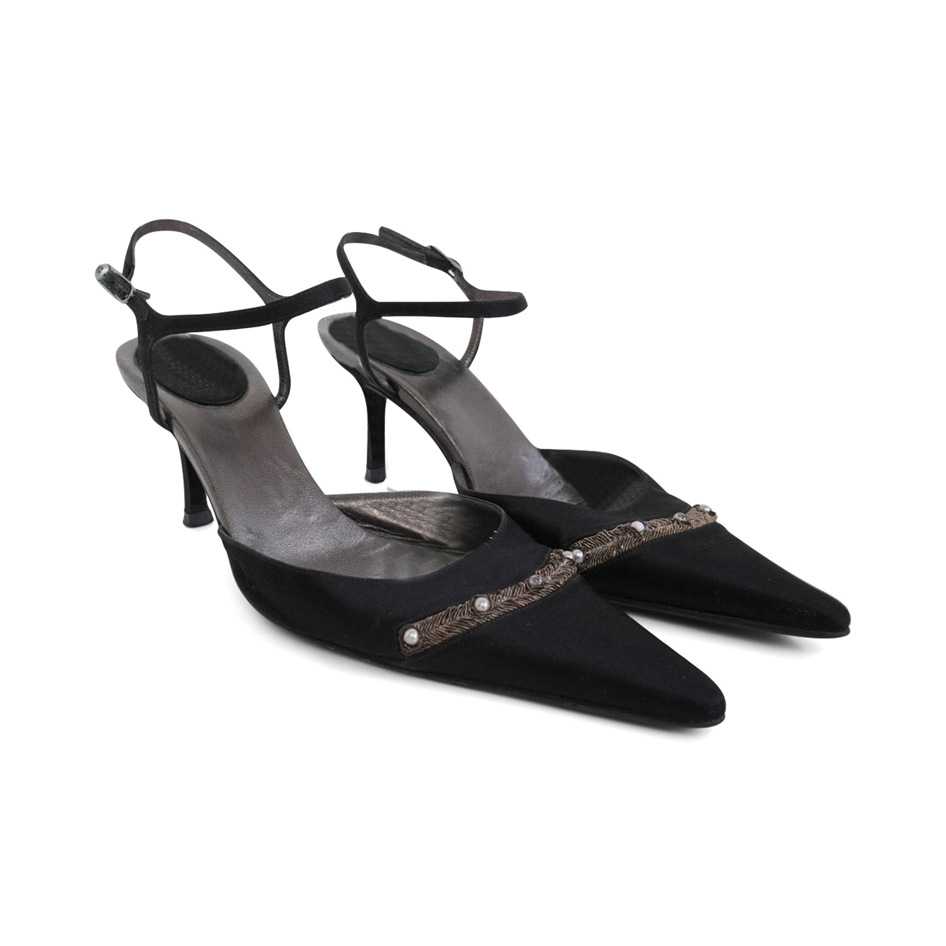 Chanel Satin Heels Women's
