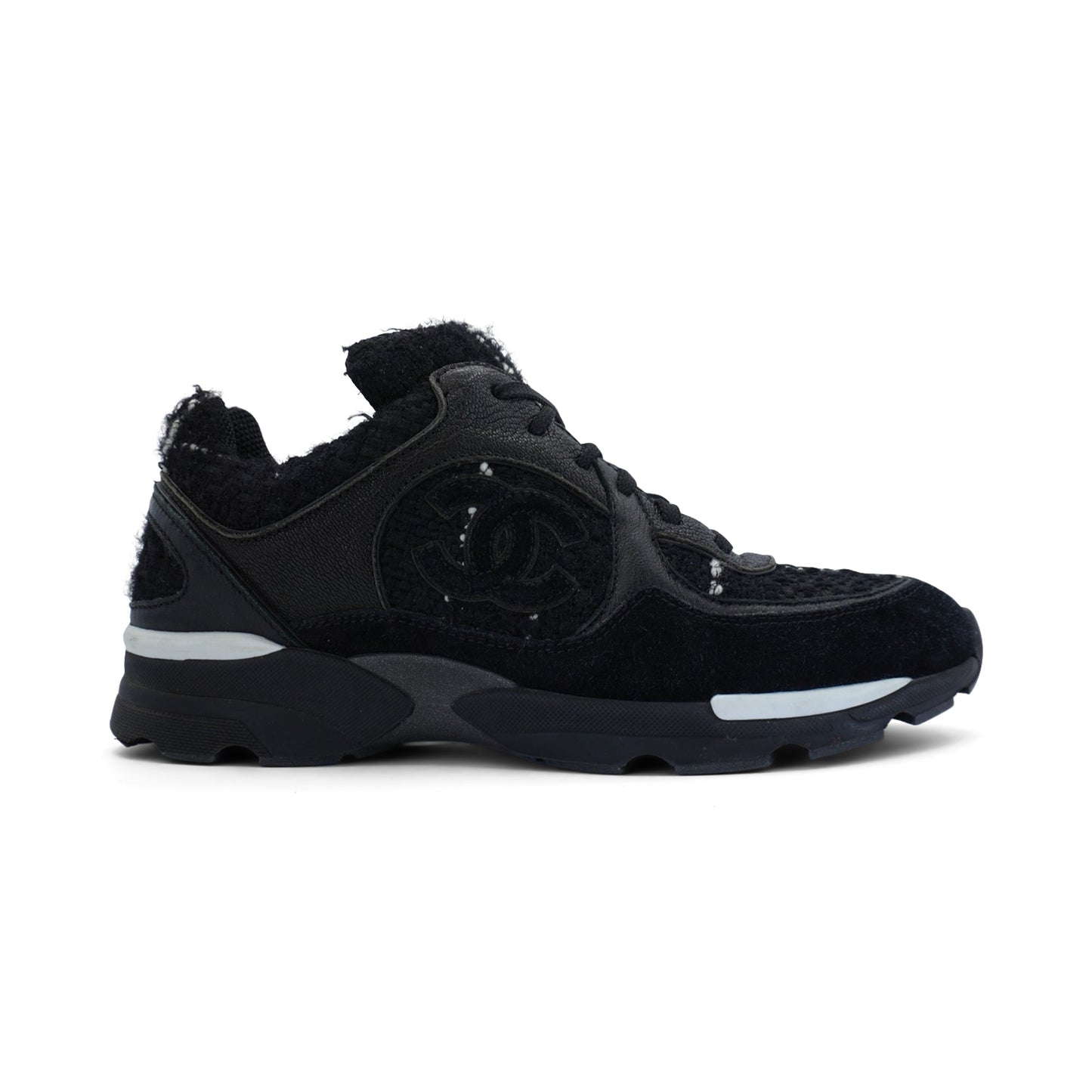 Chanel Tweed Sneakers Women's