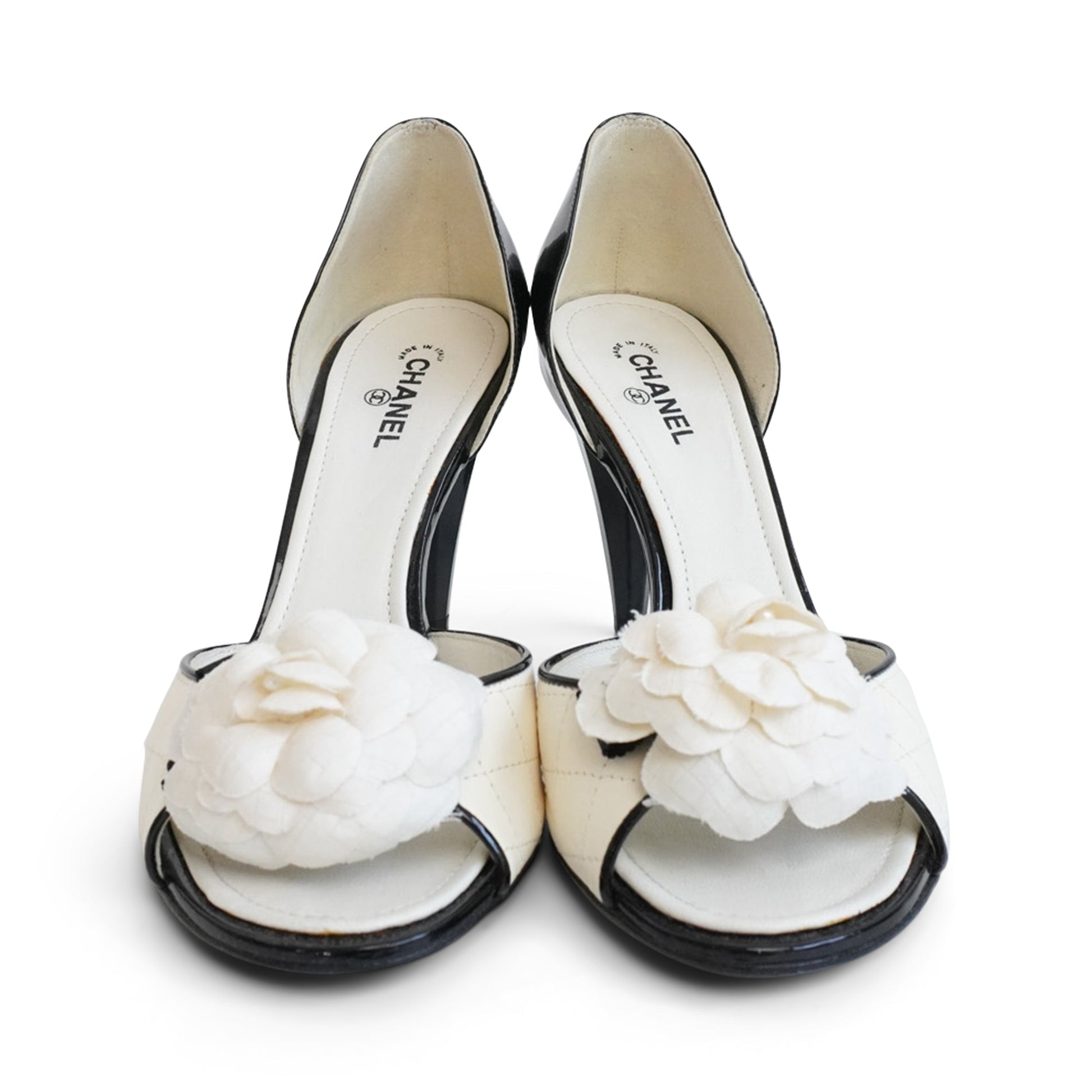 Chanel 'camellia' Heels Women's 37.5 Jewelry
