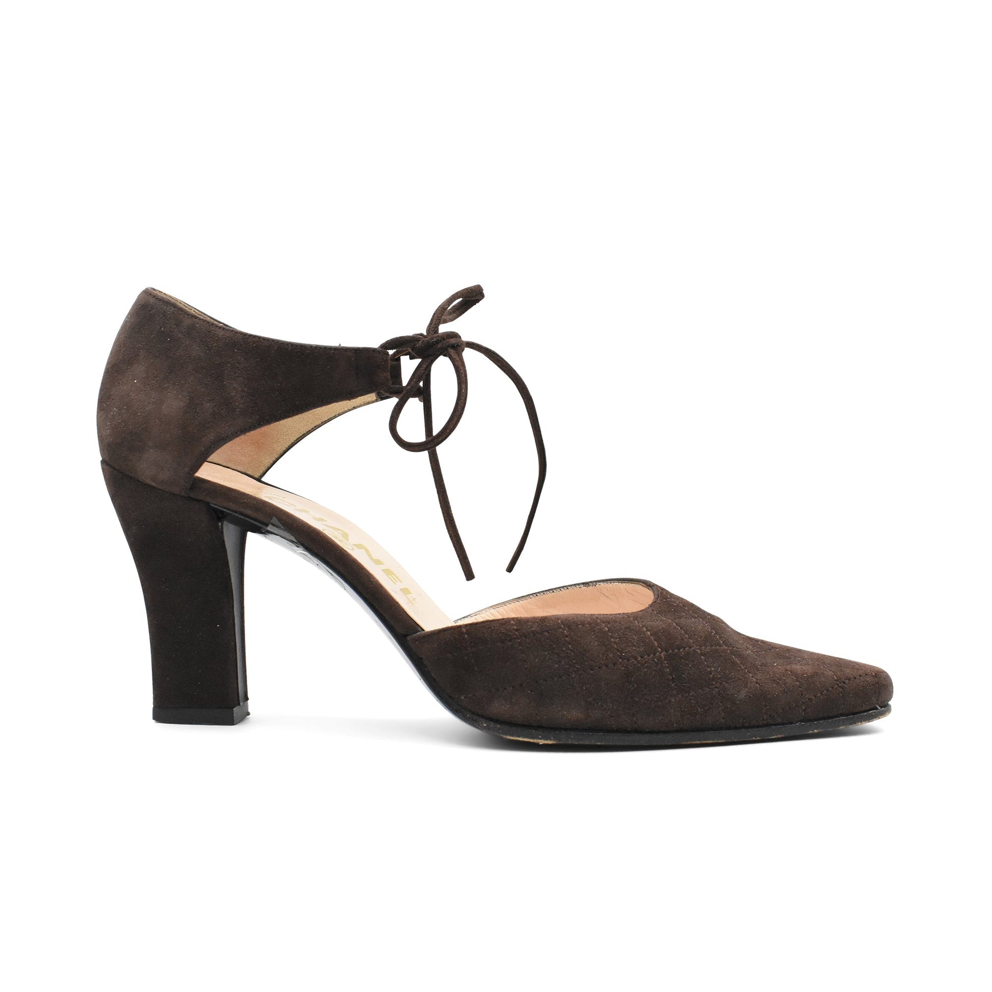 Chanel Suede Pumps - Women'S 37.5 Women Shoes