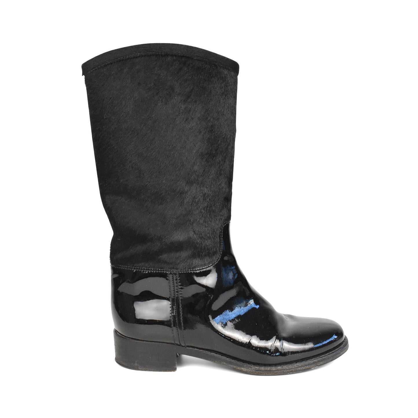 Chanel Riding Boots Women's 38.5