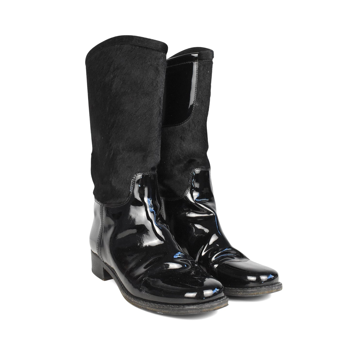 Chanel Riding Boots Women's 38.5