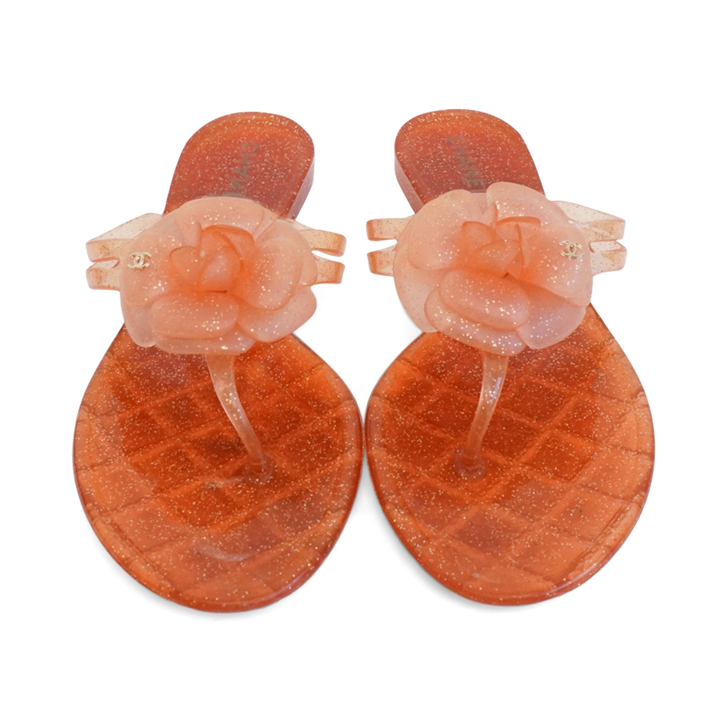 Chanel 'camellia' Jelly Sandals Women's