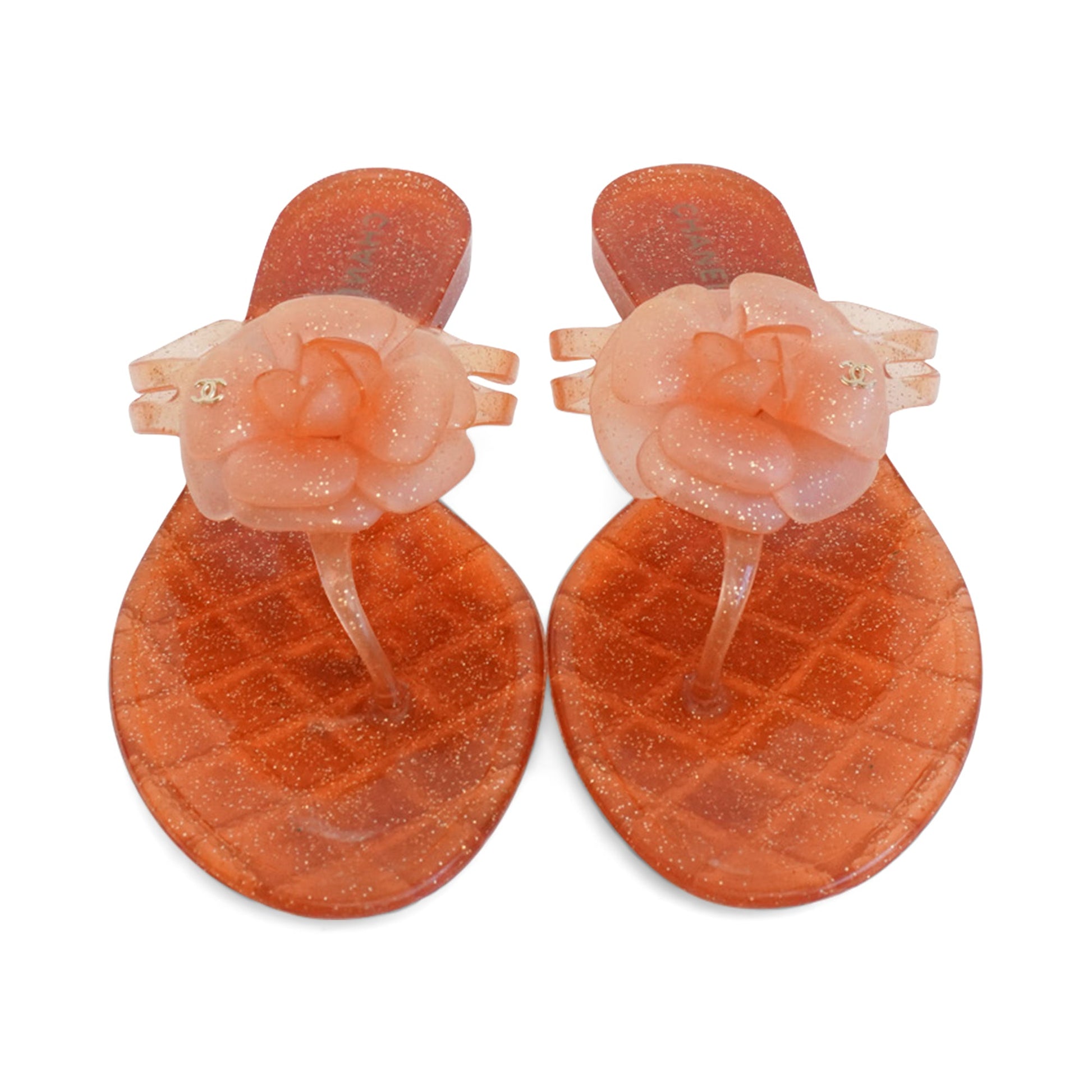 Chanel 'camellia' Jelly Sandals Women's