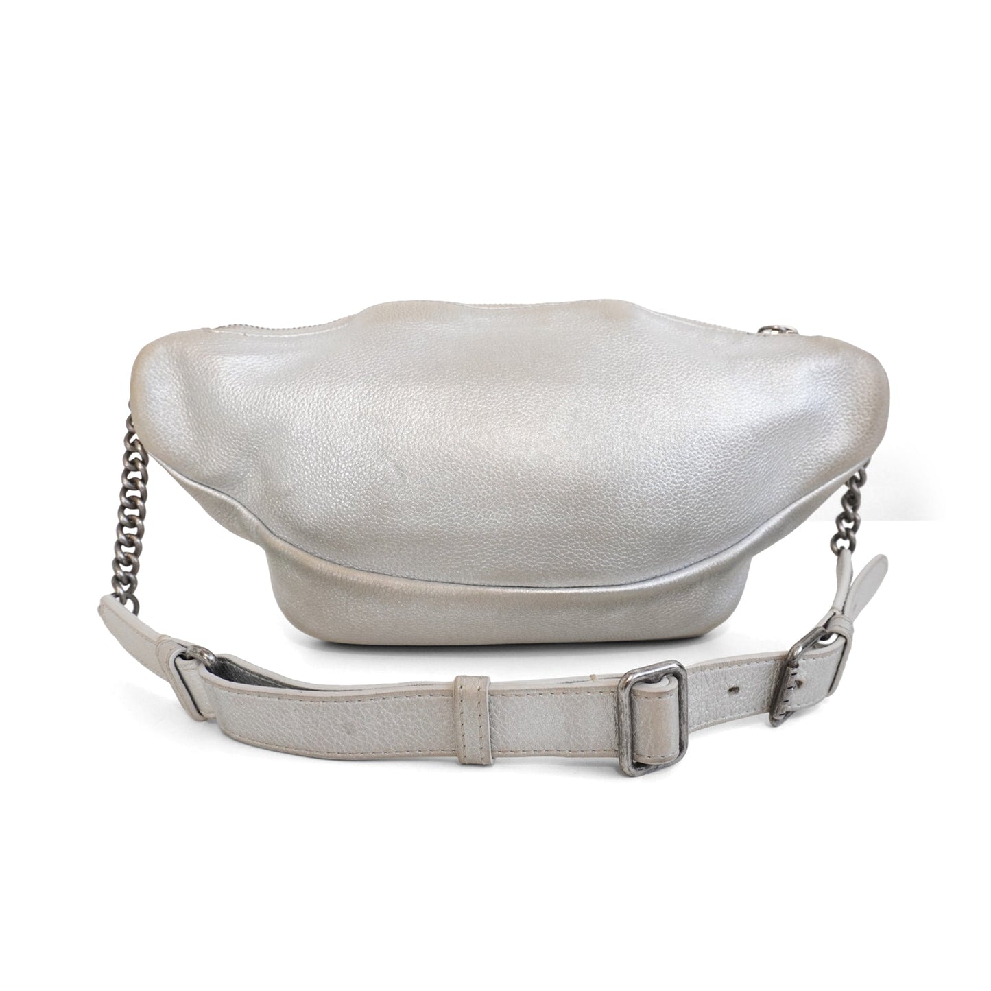 Chanel Silver Fanny Pack Bag