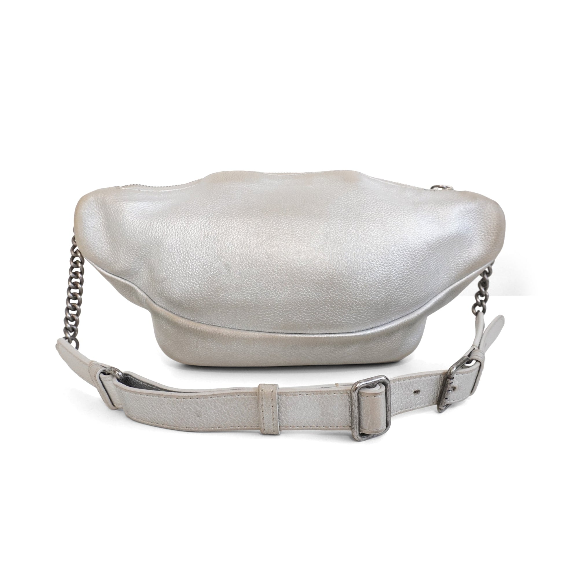 Chanel Silver Fanny Pack Bag