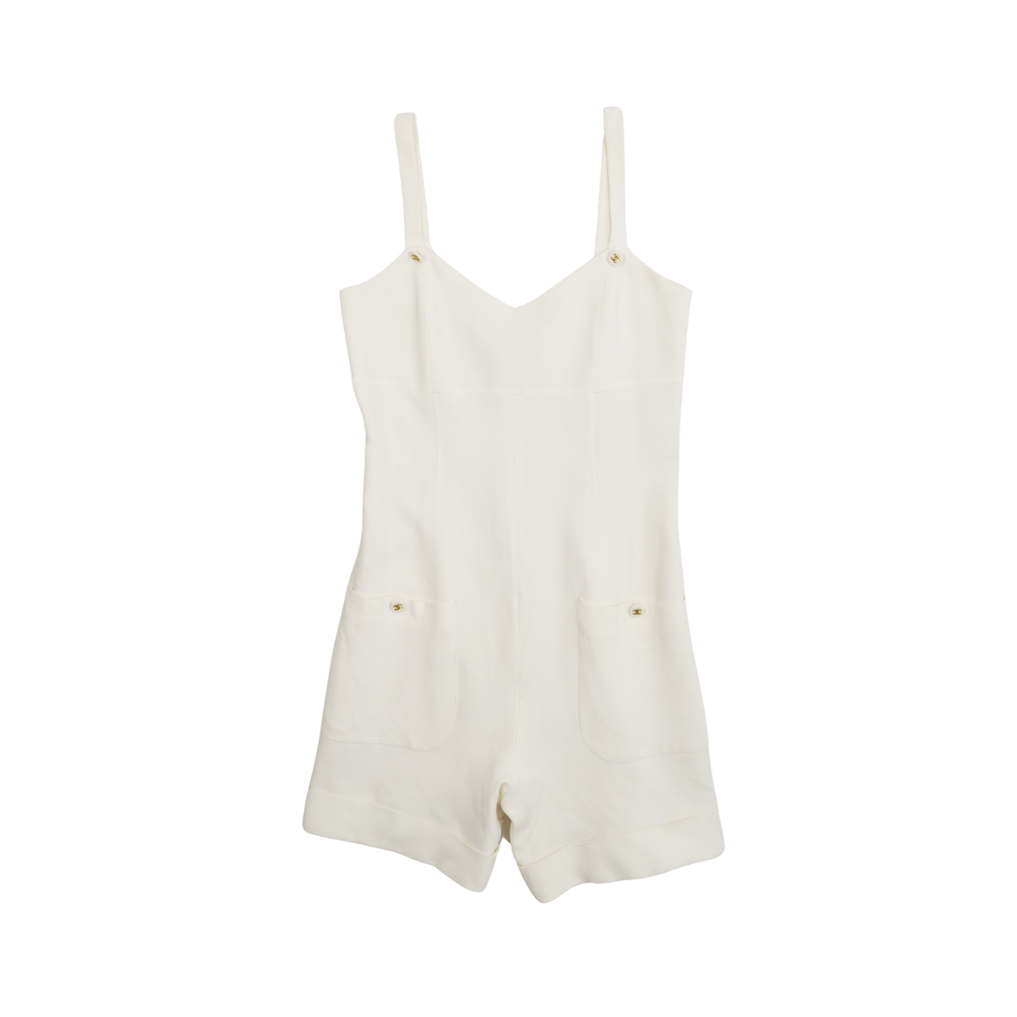 Chanel Cream Romper - Women'S Xs Bag