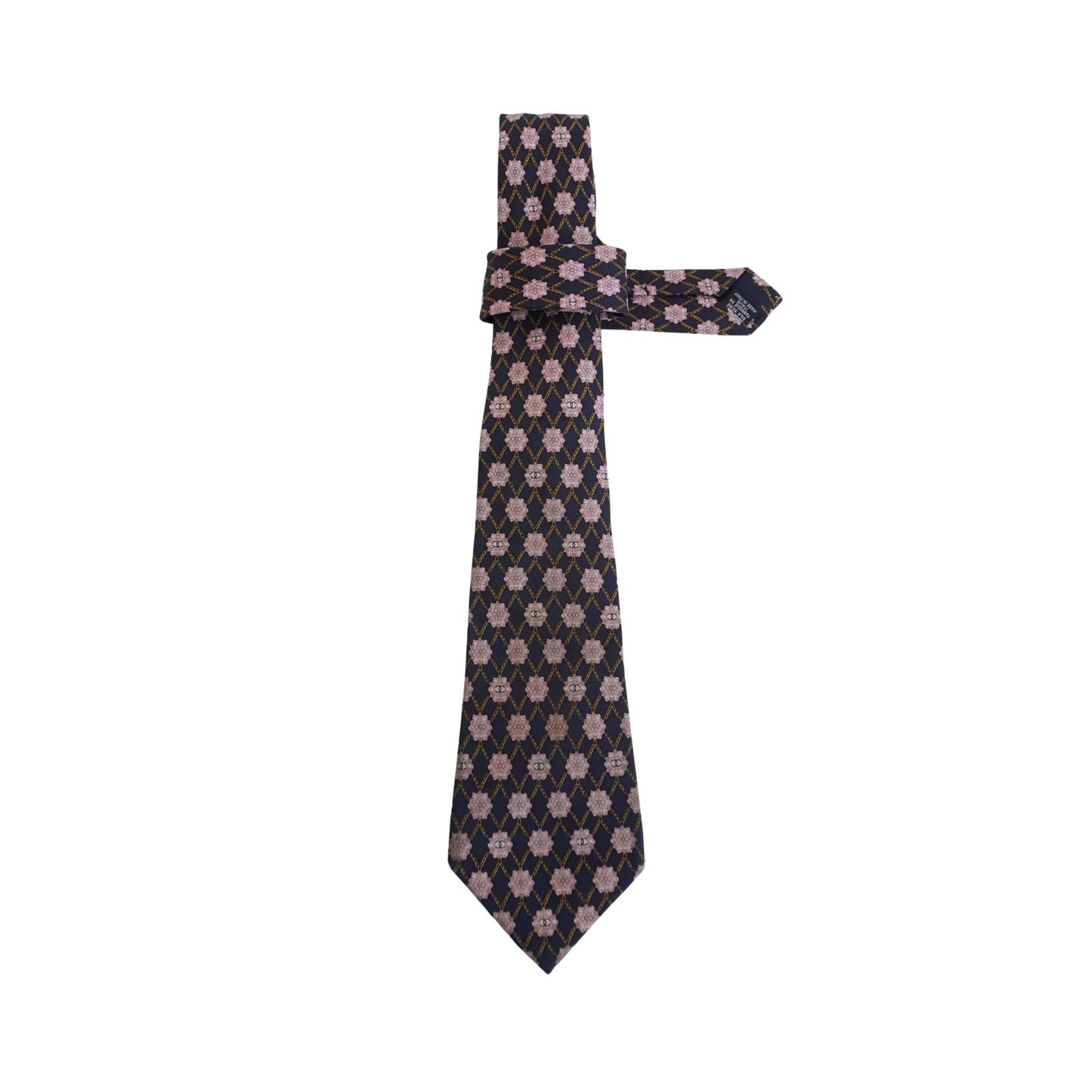 Chanel Chainlink Camellia Tie Handbag