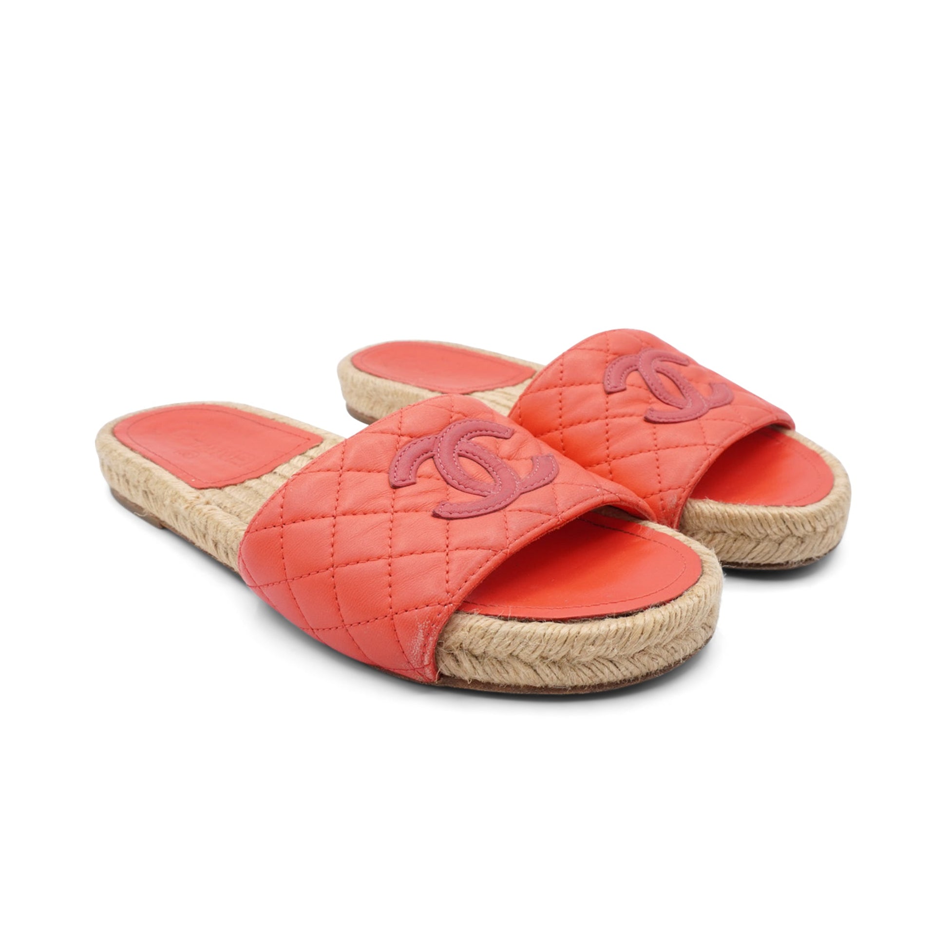 Chanel Espadrille Slides - Women'S 36 Women Shoes