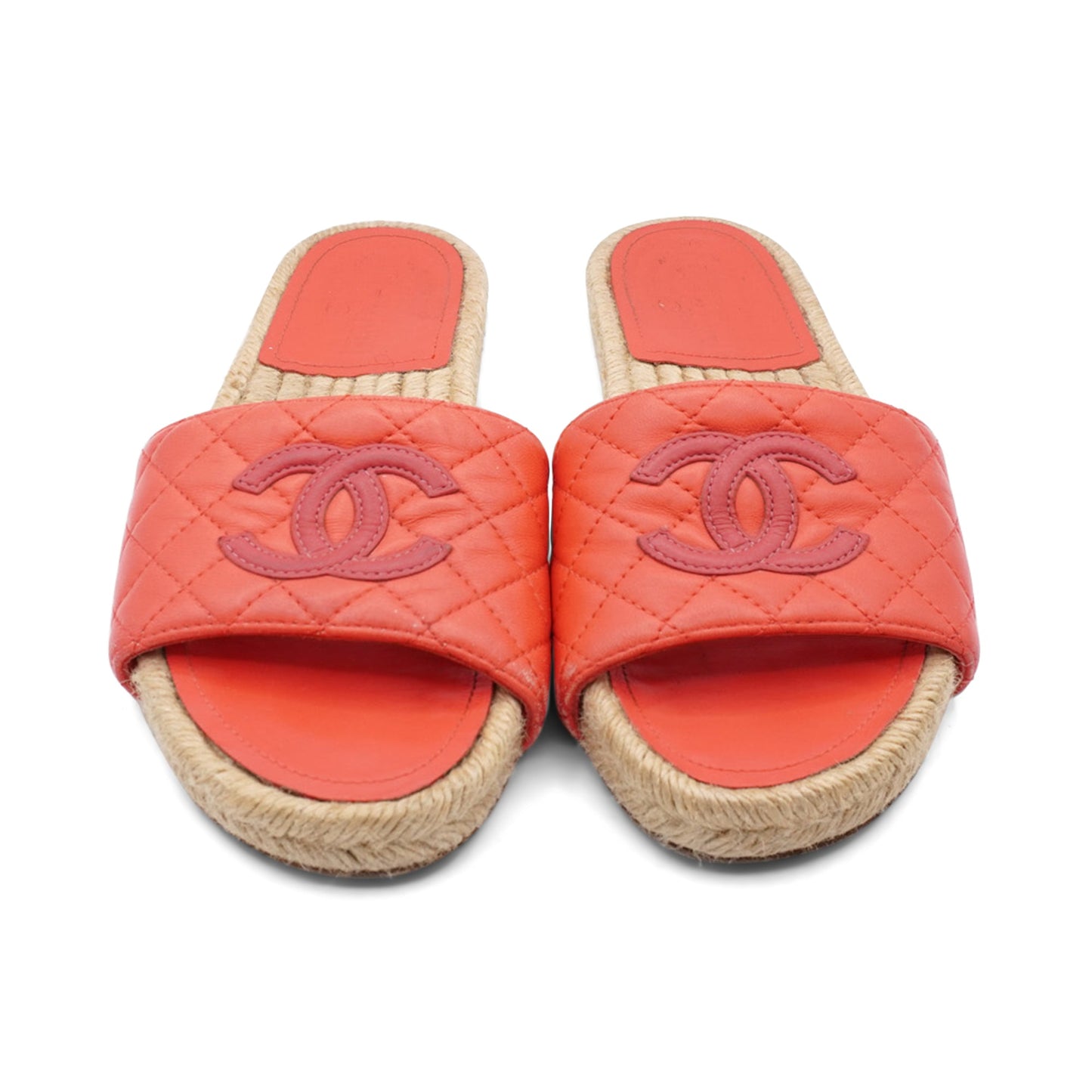 Chanel Espadrille Slides Women's