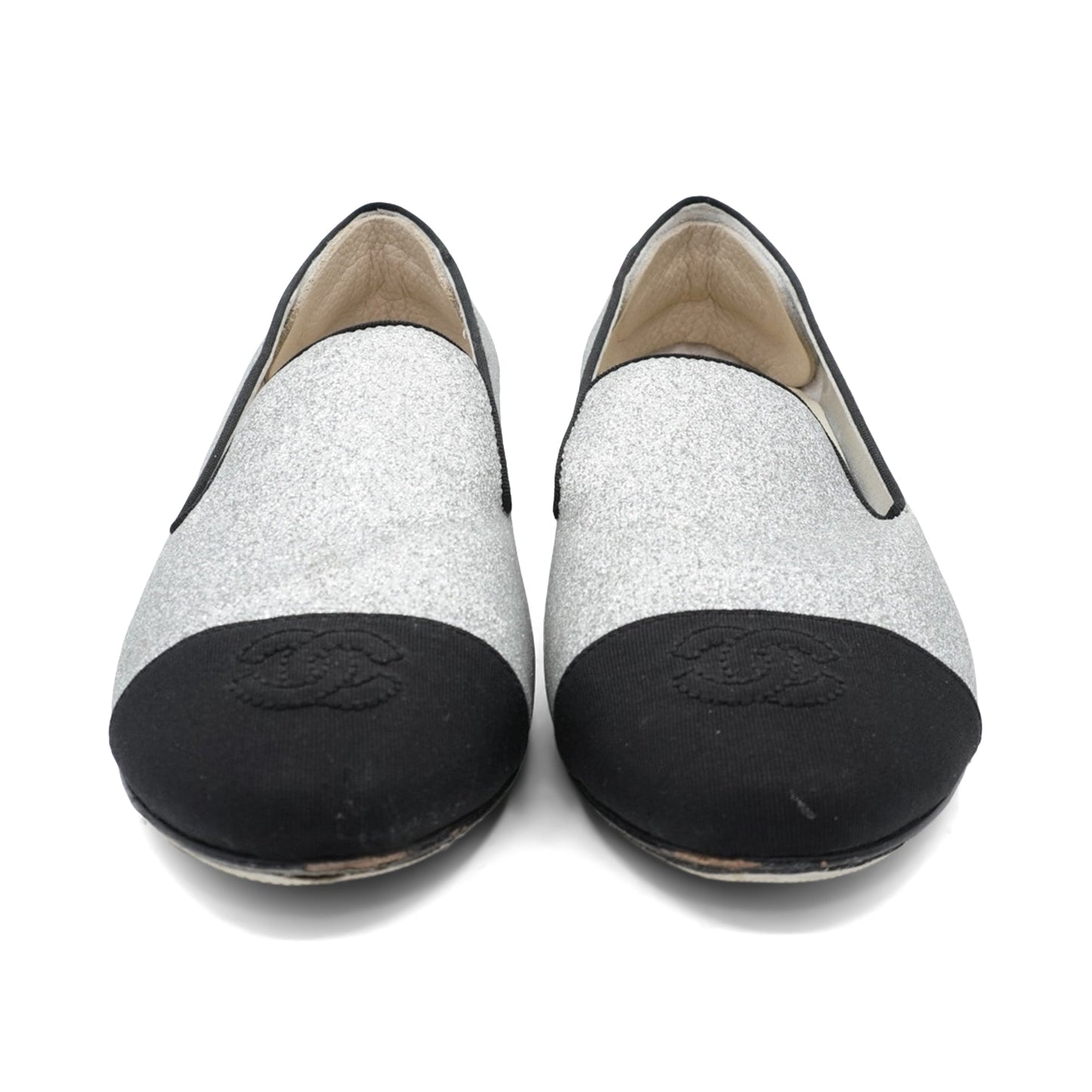 Chanel 'Logo Heel' Kitten Heels - Women'S 36.5