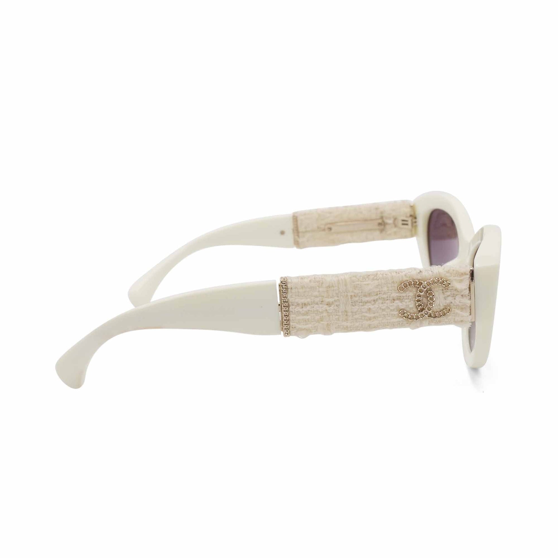 Chanel Tweed Sunglasses Bag