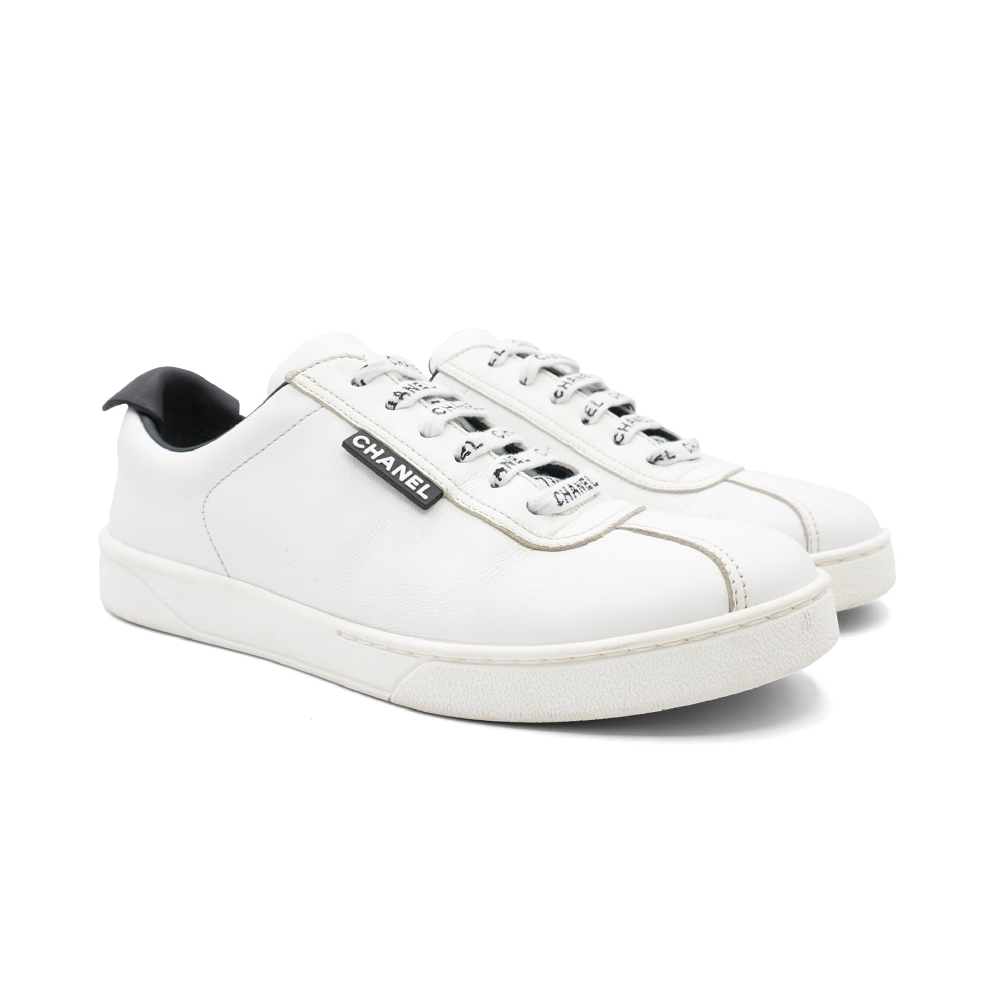 Chanel Low Top Sneakers Women's 37.5