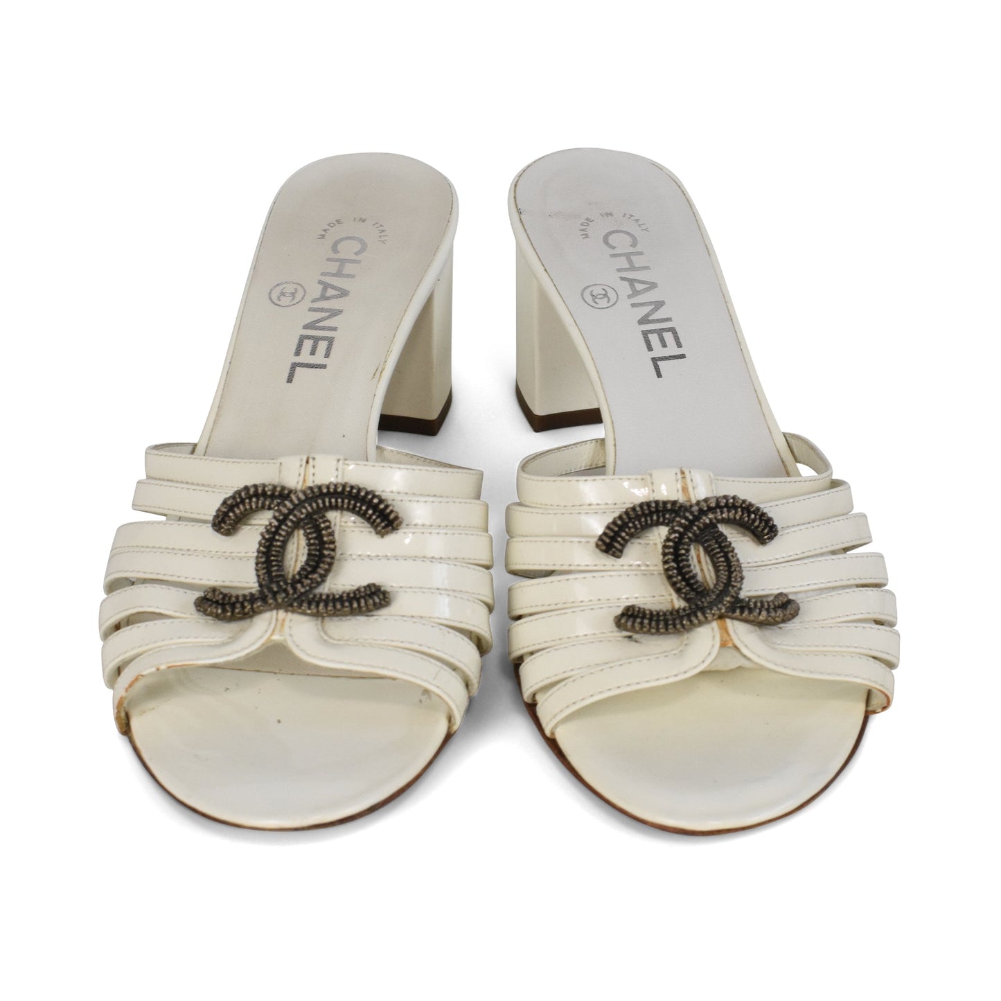 Chanel Strappy Mules Women's 37.5
