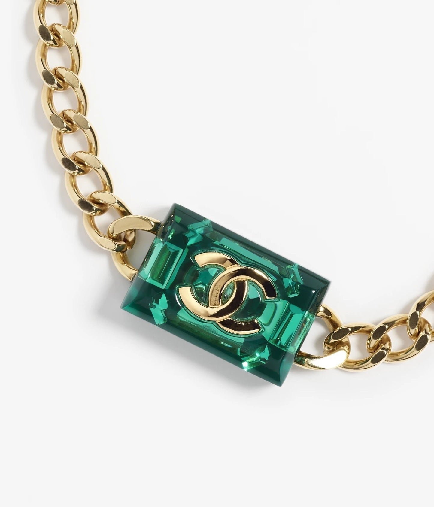 Chanel Resin CC Chain Link Bracelet