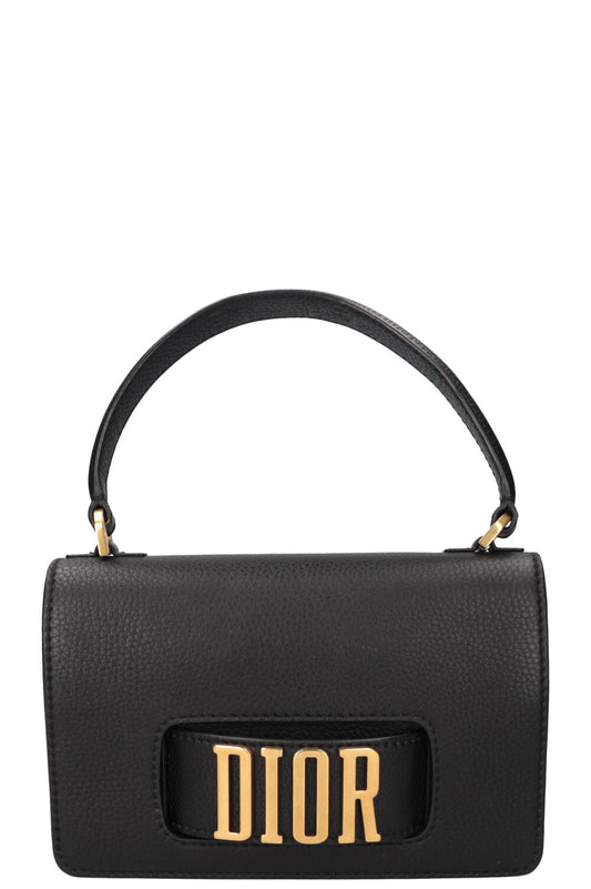 Dior Dio R evolution Bag Black Flap Top Handle Handbag