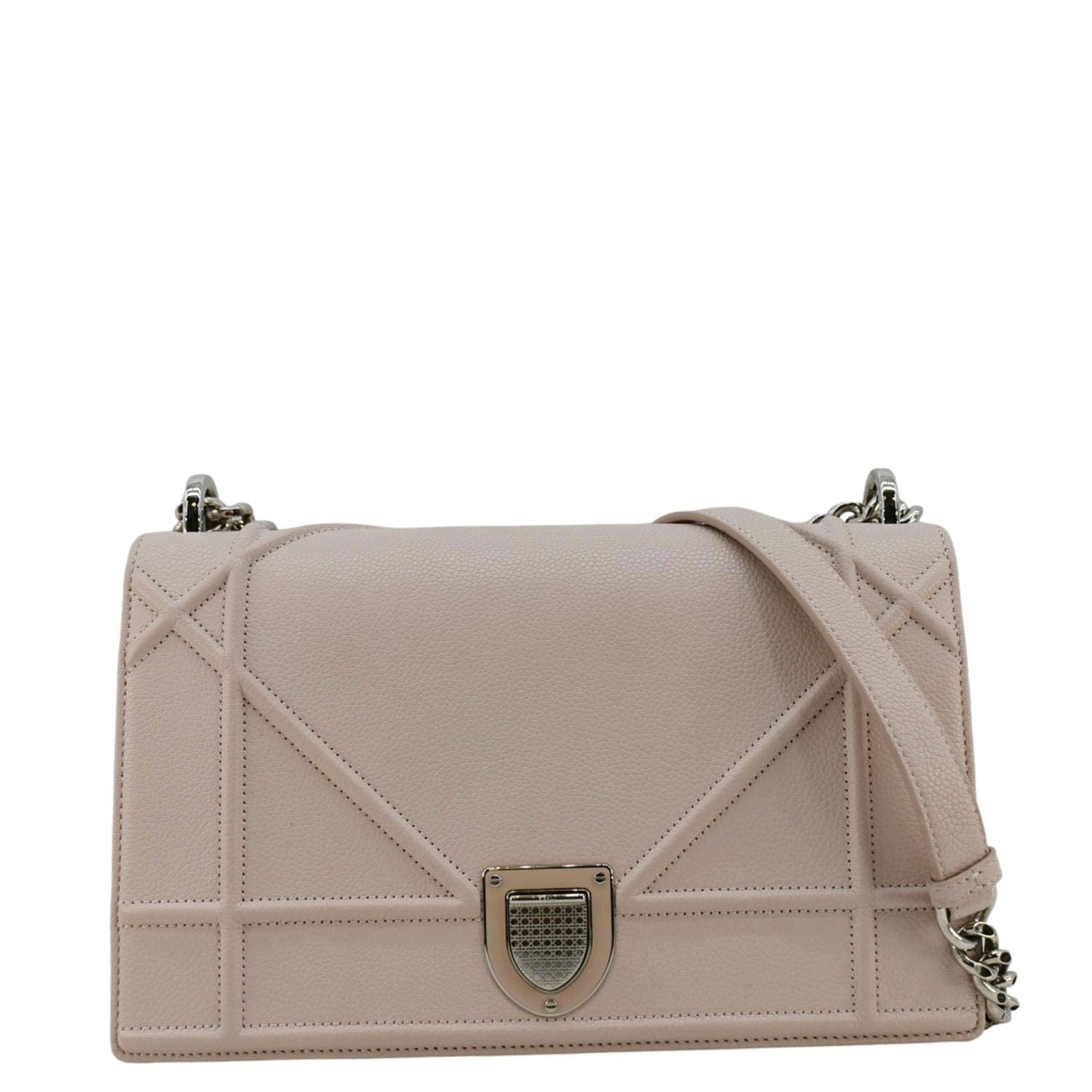 Dior Diaroma Grained Calfskin Crossbody Bag Light Leather Pink