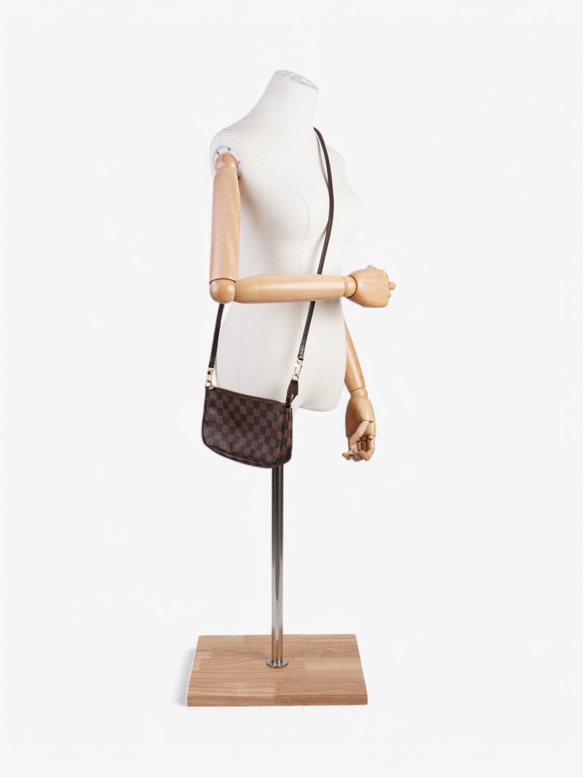 Louis Vuitton Pochette Accessoires Ebene Coated Damier Canvas Coated Canvas Apparel Canvas 7