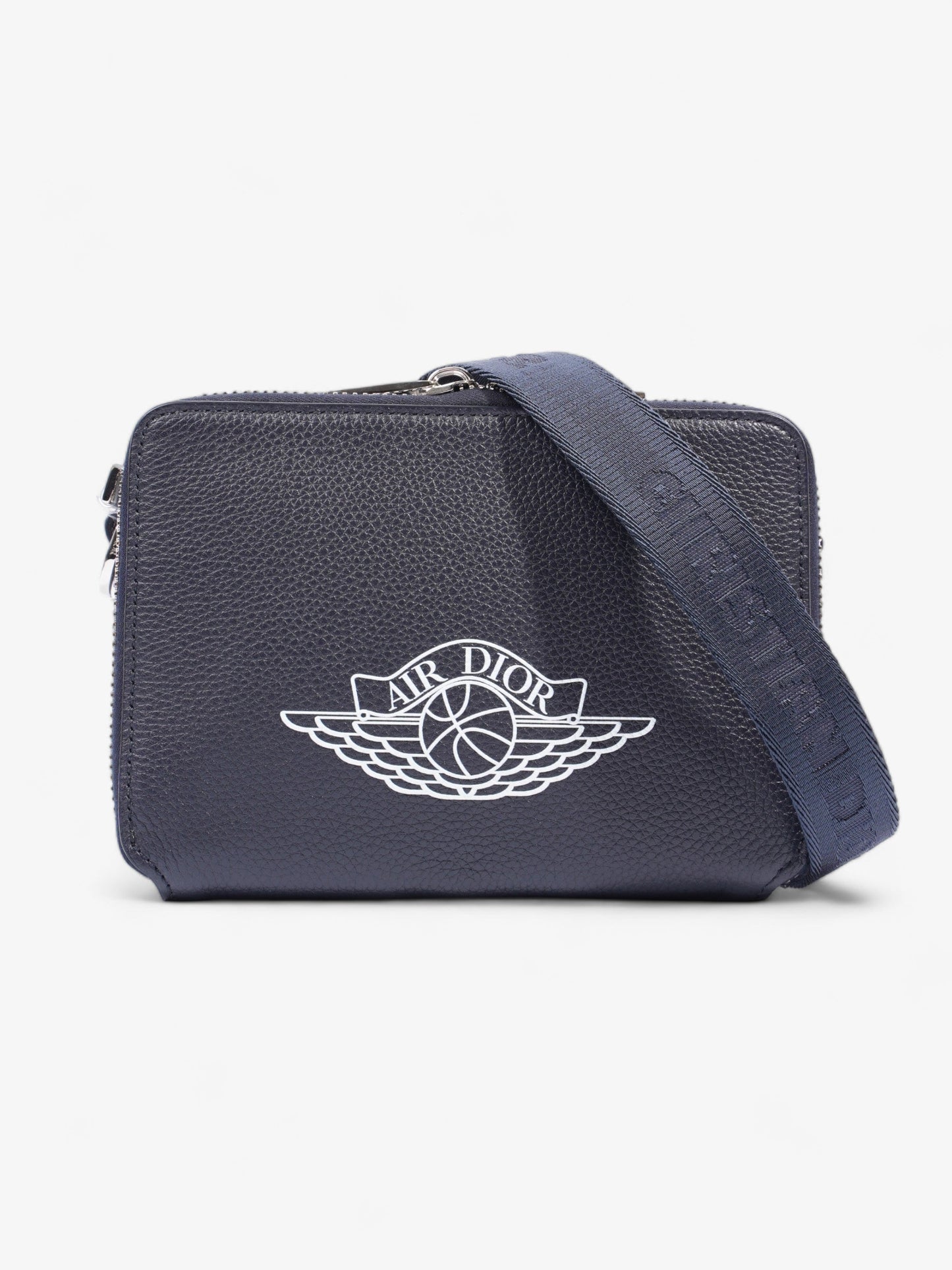 Dior Jordan Messenger Bag Leather White Navy