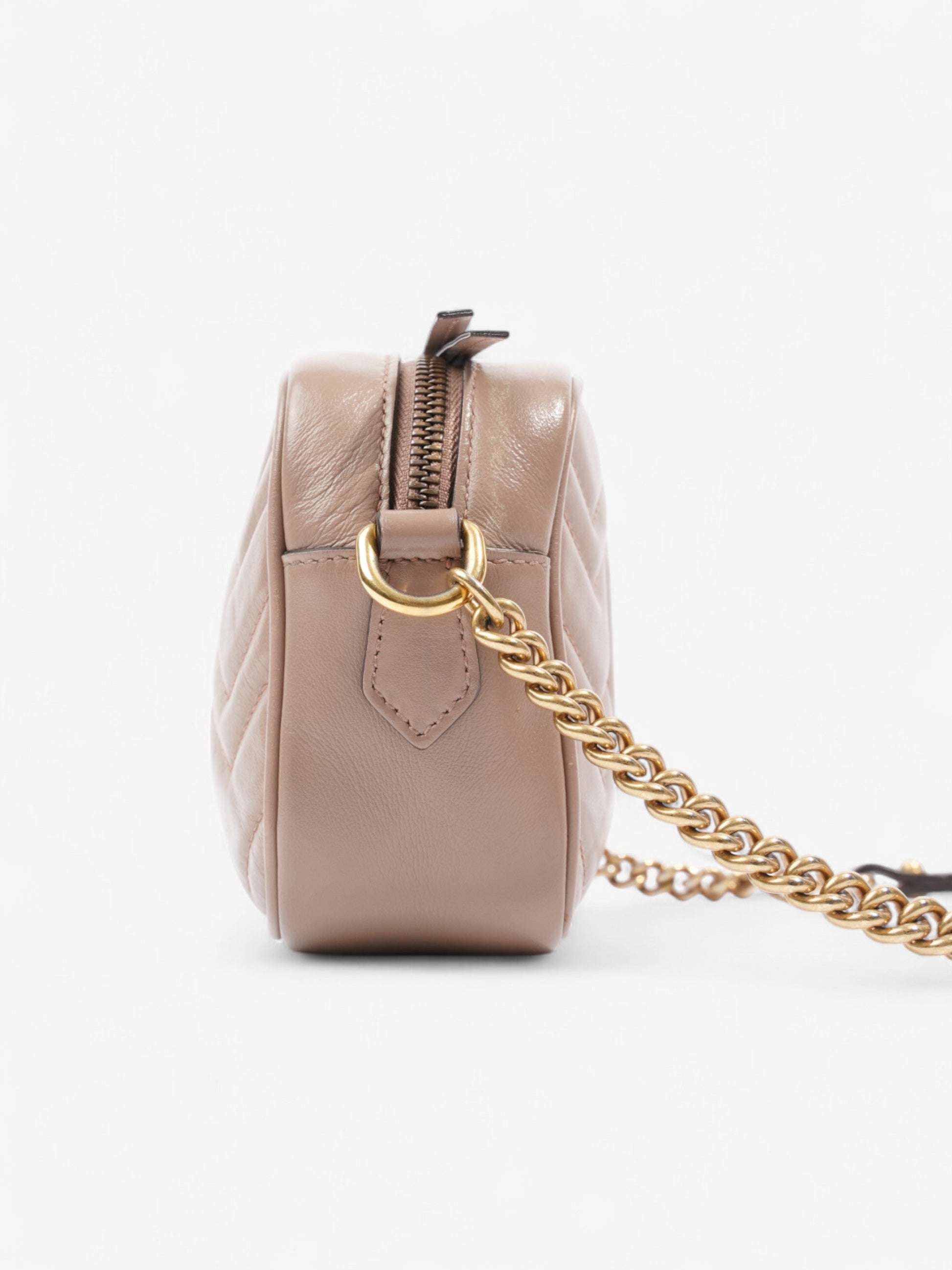 Gucci Marmont Dusty Mini Crossbody Bag Leather Matelasse