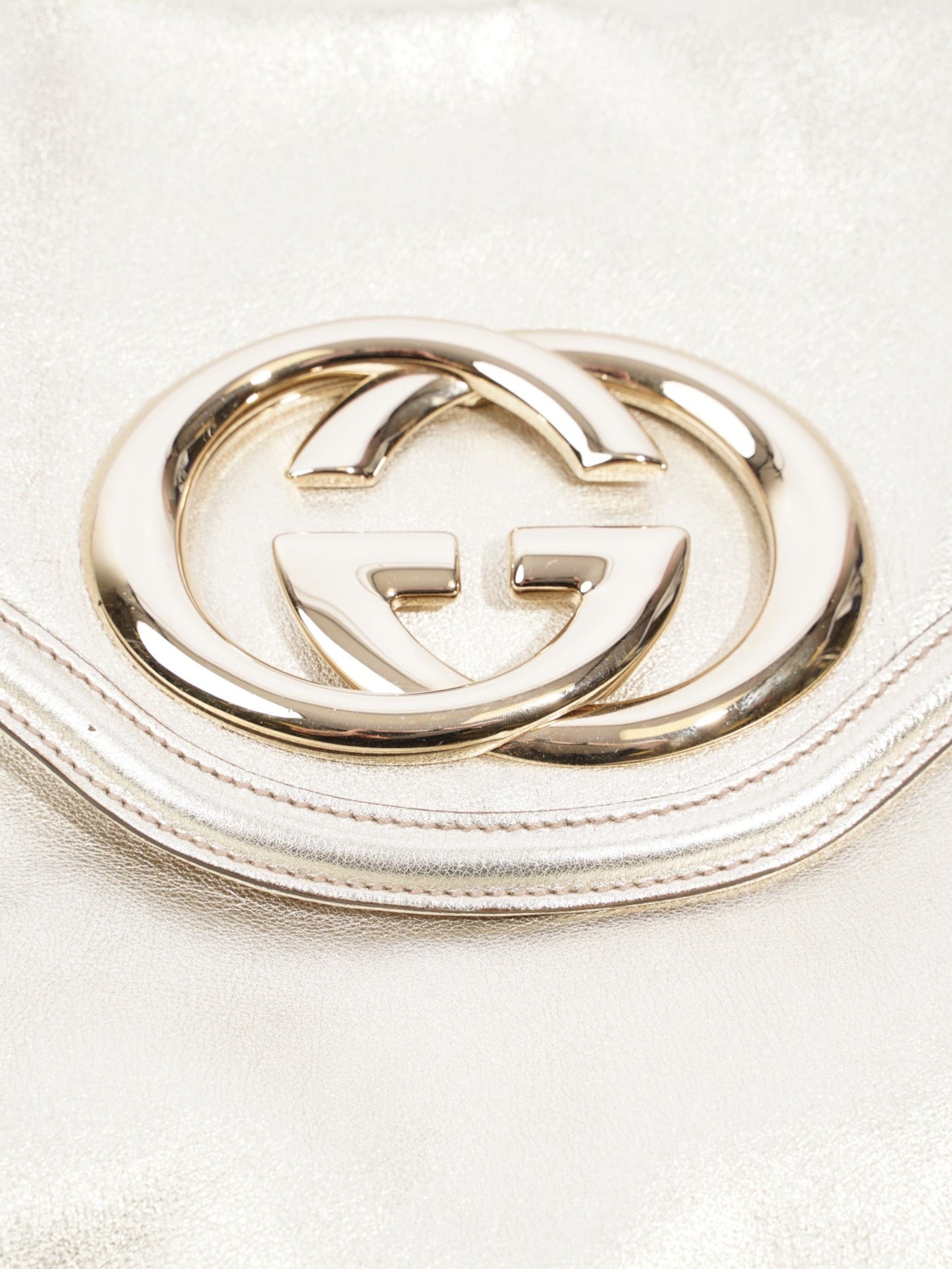 Gucci Tassel Light Shoulder Bag Leather Gold