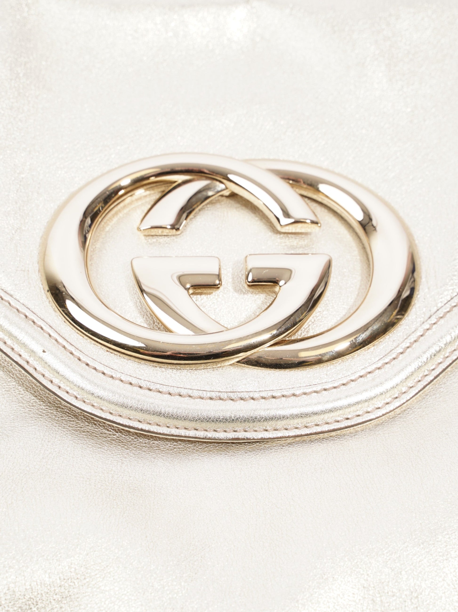 Gucci Tassel Light Shoulder Bag Leather Gold