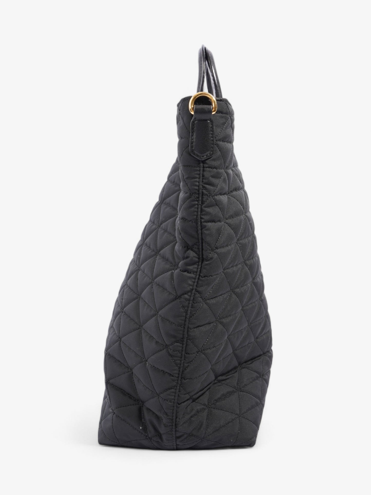Prada Tessuto Tote Nylon Quilted Black Shoulder Bag