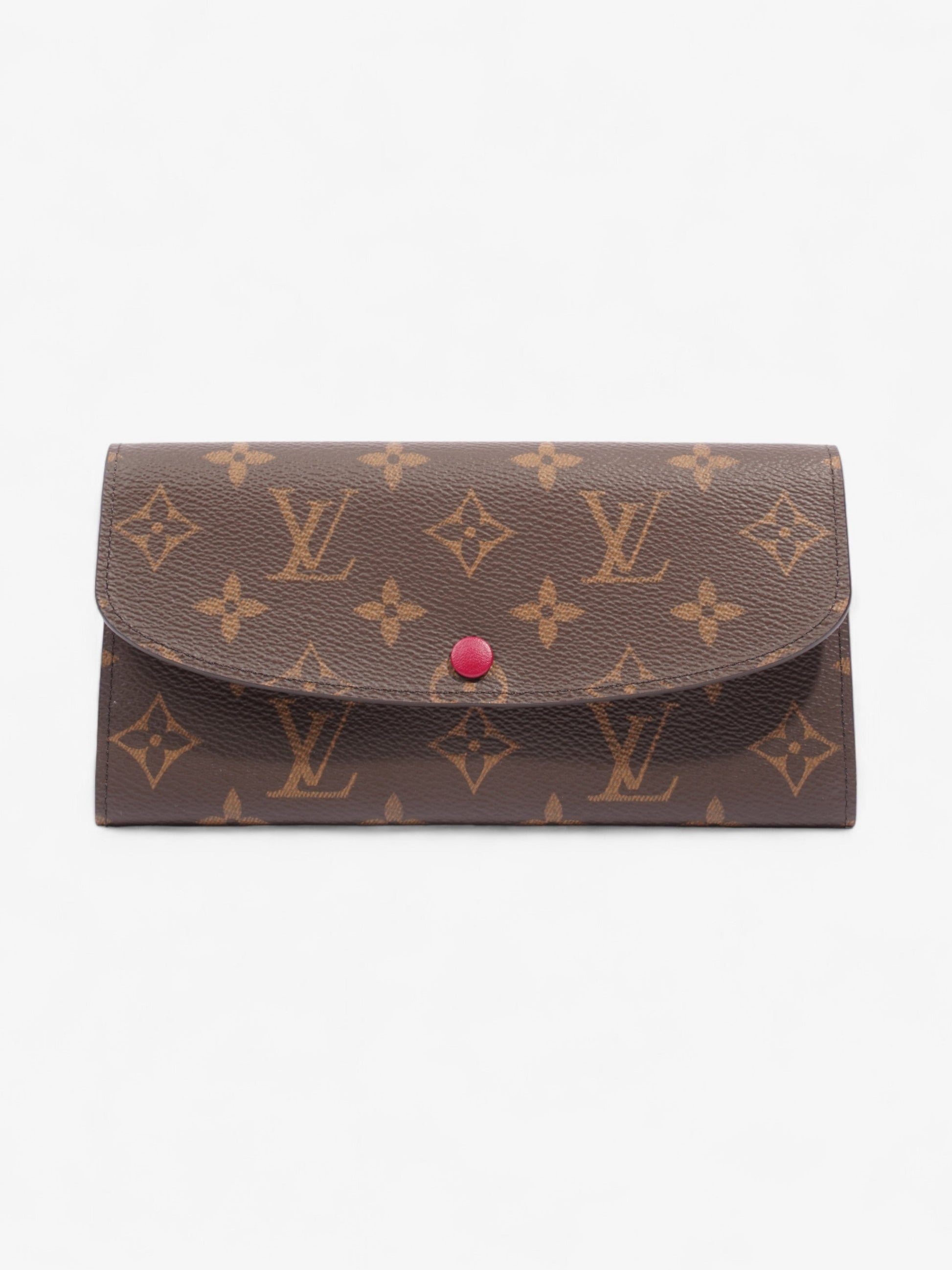 Louis Vuitton Emilie Fuschia Coated Monogram Canvas Coated Canvas Wallet Case